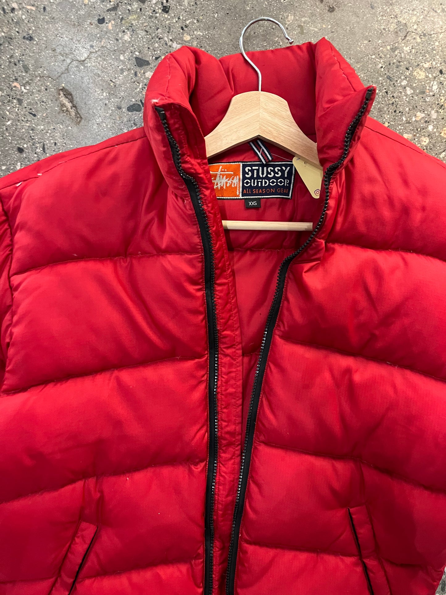 (M) 1998 Down Stussy Outdoor Puffer Red