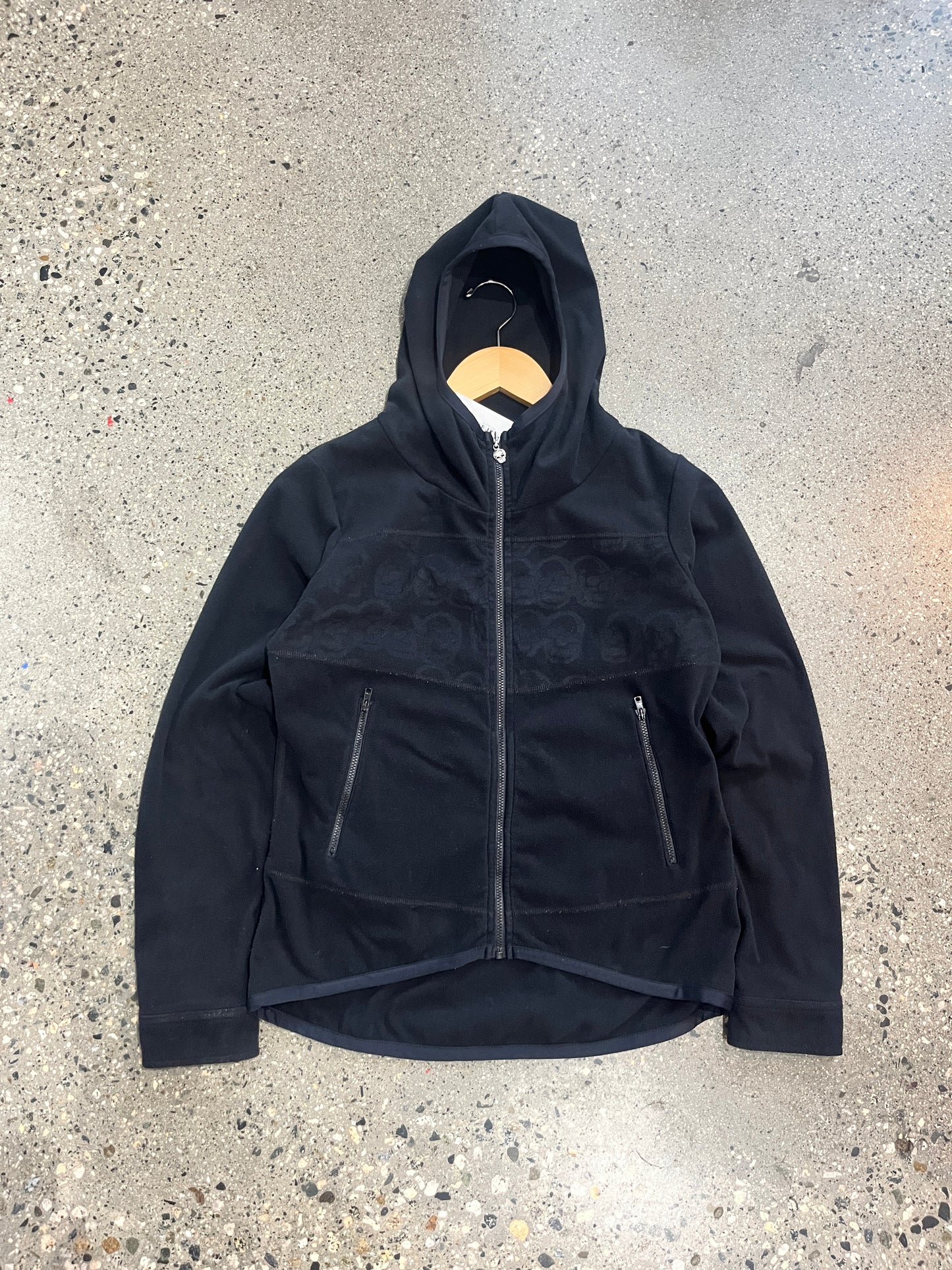 (XS) Hysteric Glamour Skull Fleece Hoodie