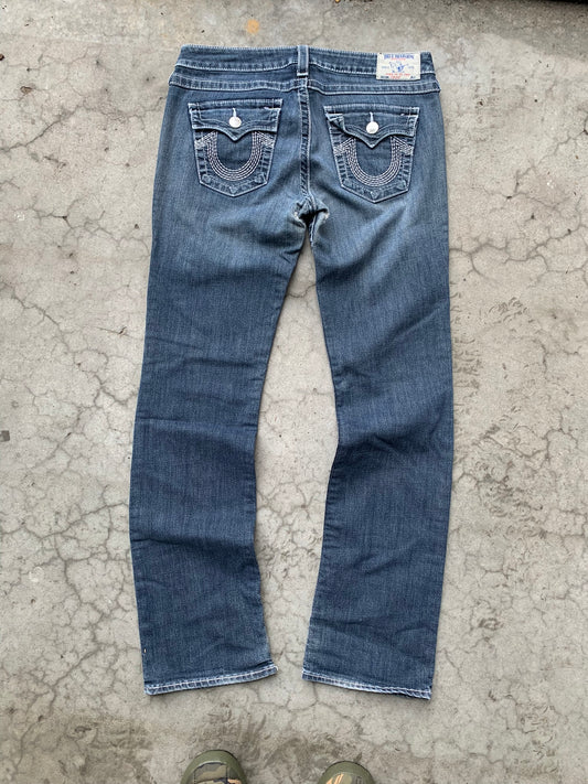 (32”) True Religion Straight Leg