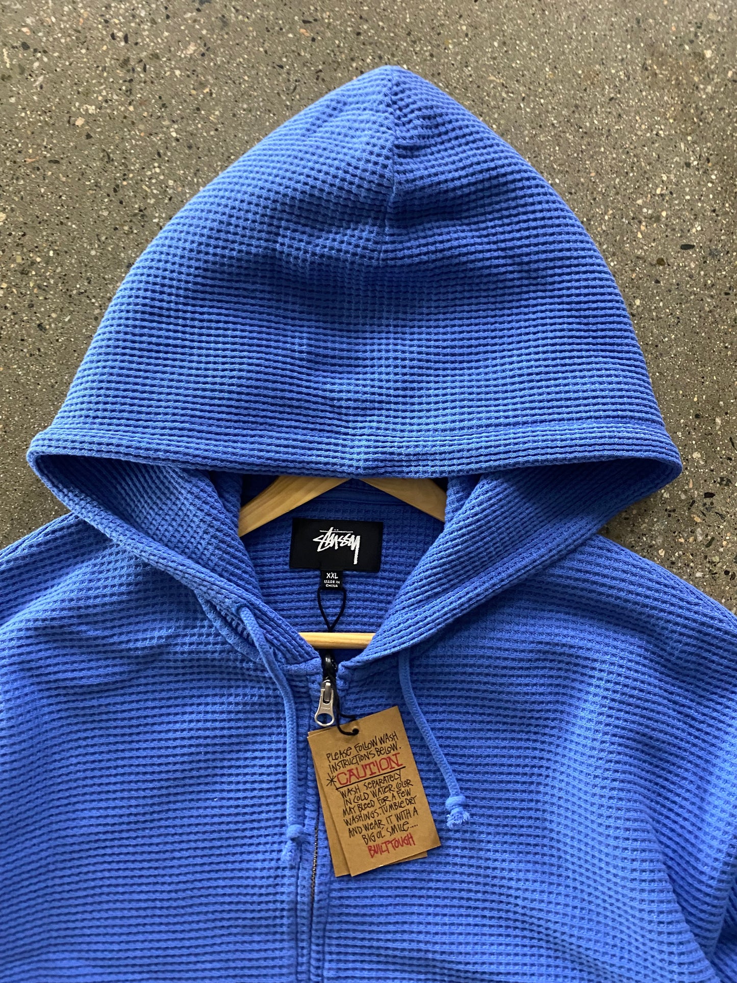 (2X) BNWT Stussy Workgear Double Layer Waffle Zip