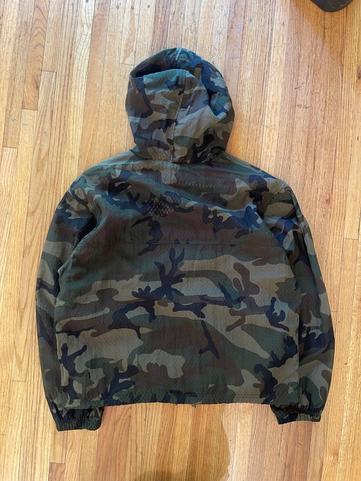 (M) BNWT Stussy Layered Mesh Hooded Reversible Jacket - Woodland