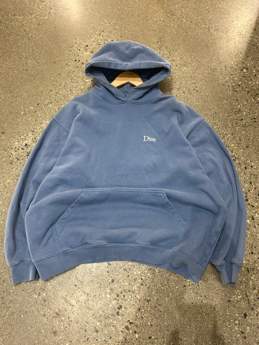 (L/XL) Dime Thick Blue Hoodie