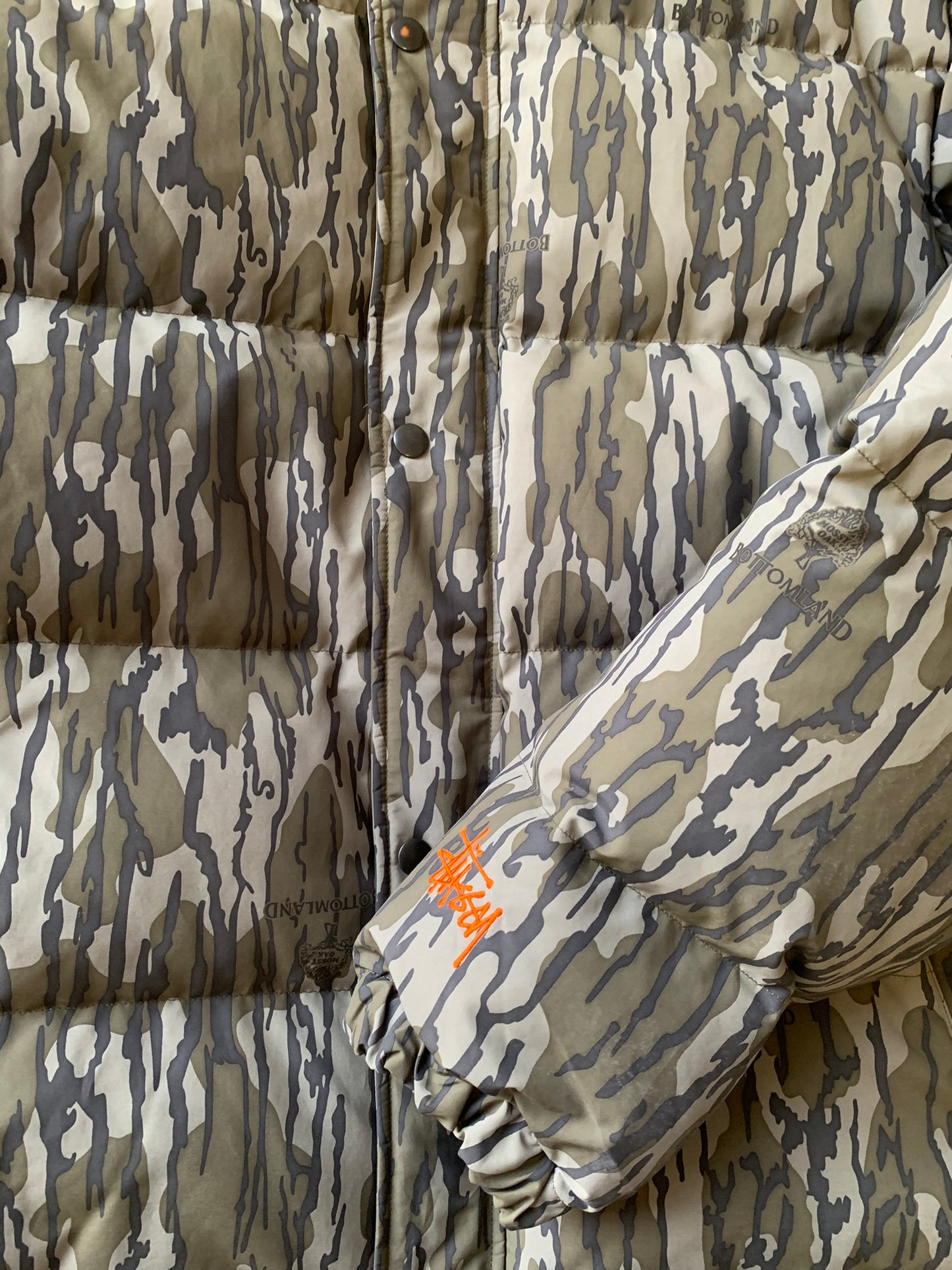 (M/L) Stussy Mossy Oak Bark Puffer Jkt