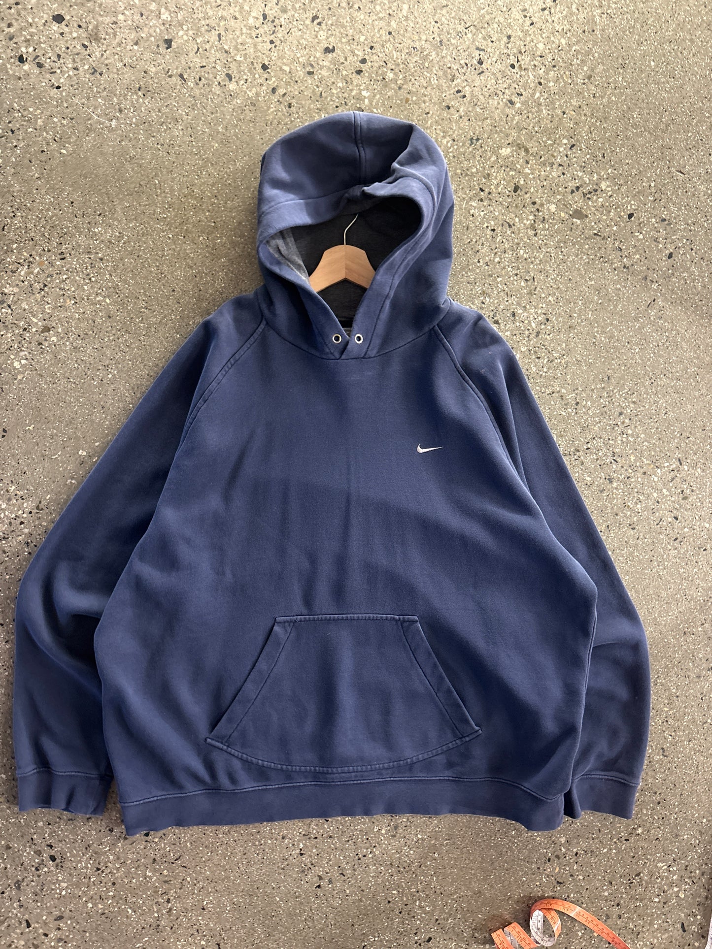 (2X) 2000s Navy Nike Swoosh Hoodie