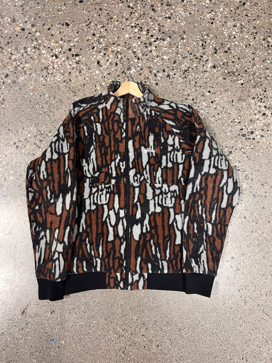 (L) Stussy Tree Bark Fleece