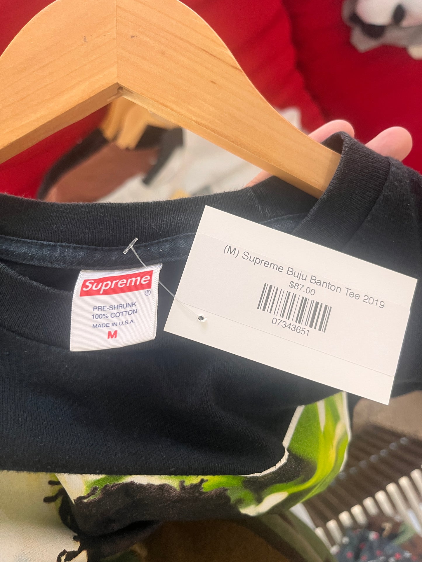 (M) Supreme Buju Banton Tee 2019