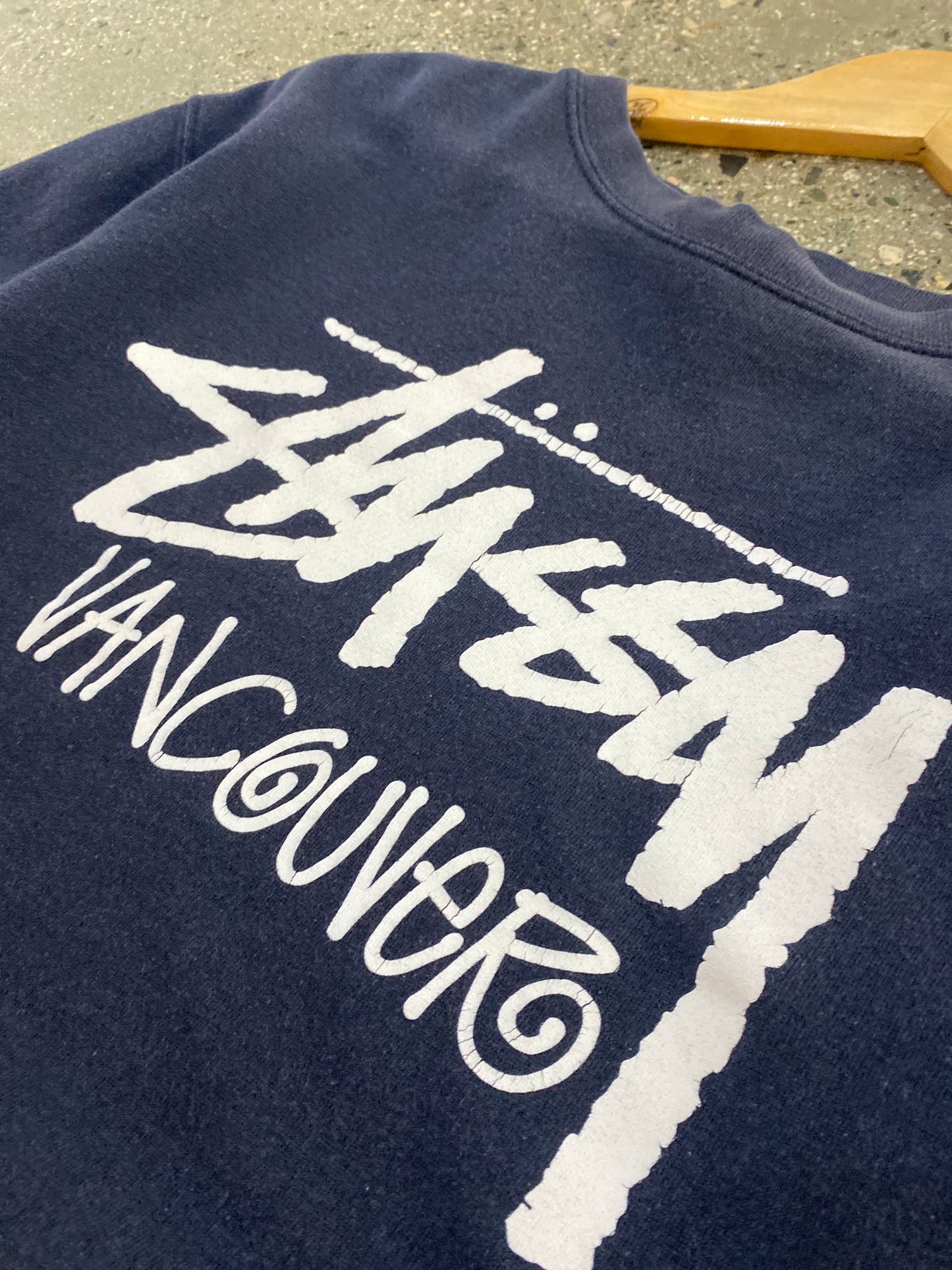 (XL) Stussy Vancouver Crewneck Navy