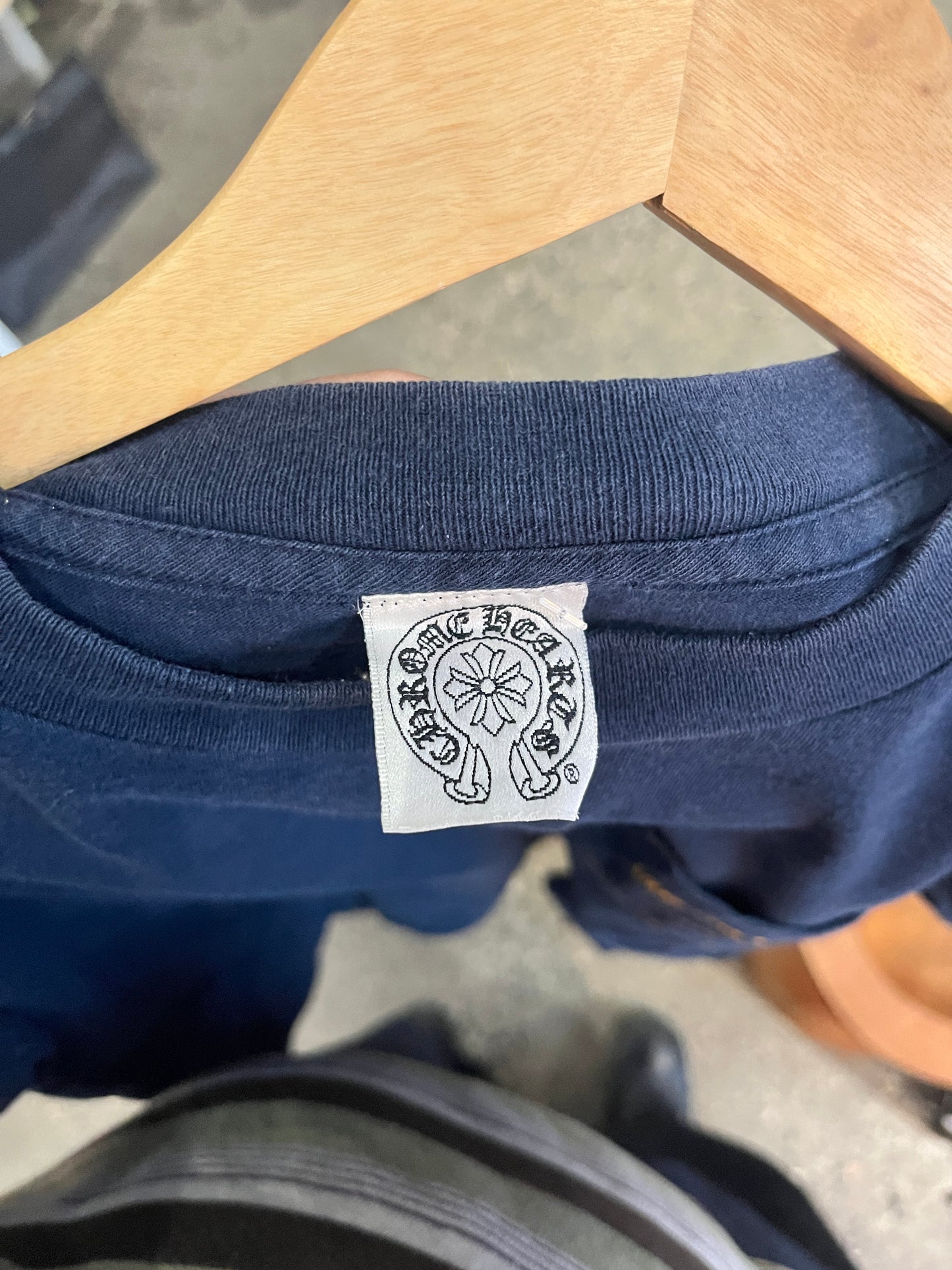 (S) 90s Chrome Hearts Exclusively for United Arrows Navy Tee