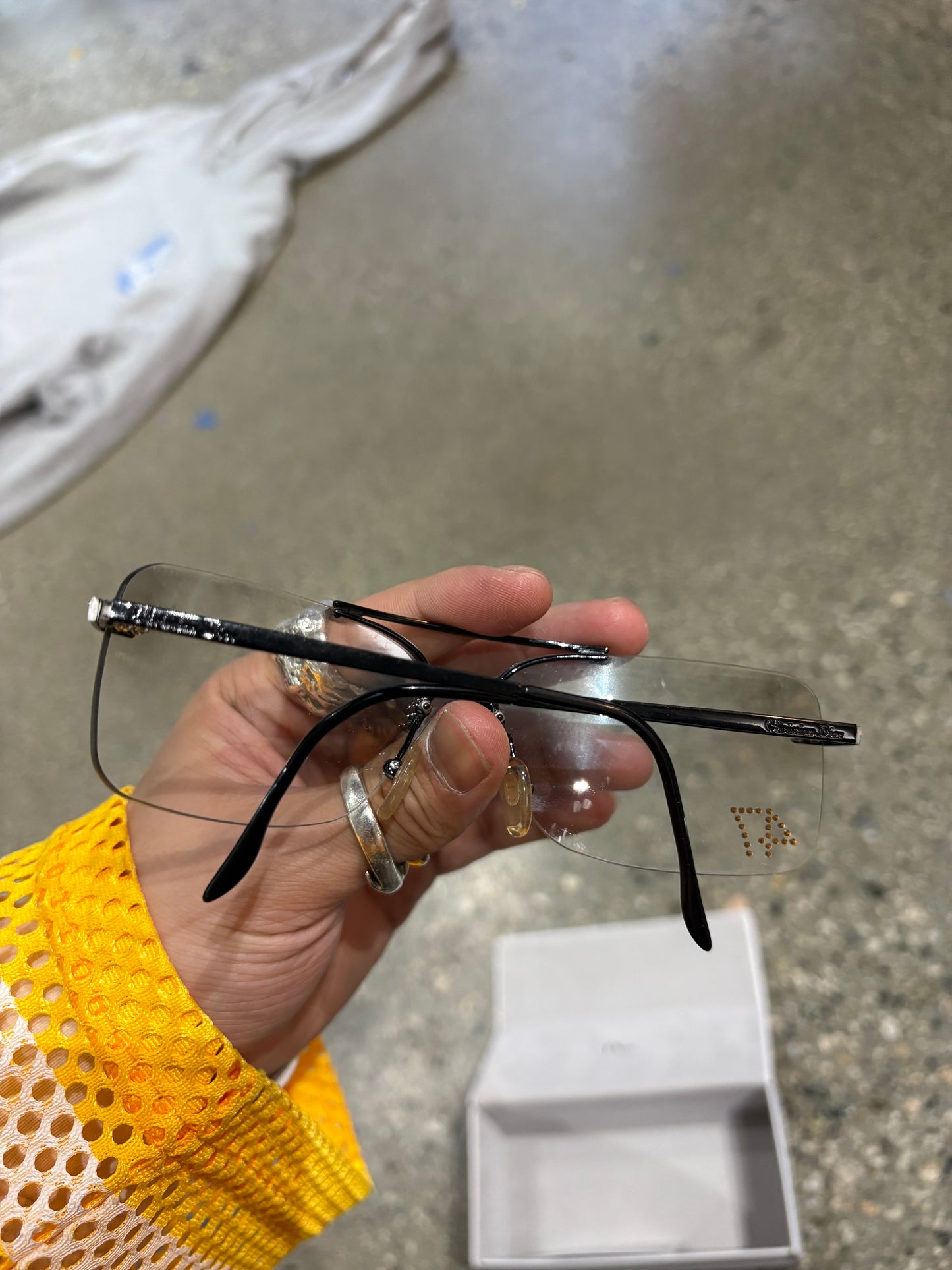 Dior 47 Rimless Glasses