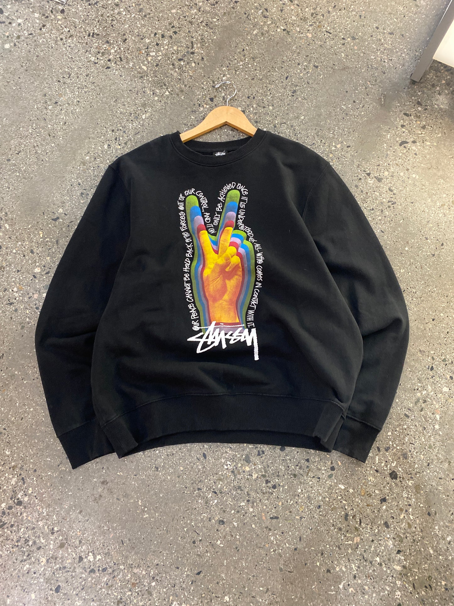 (XL) Stussy Peace Crewneck