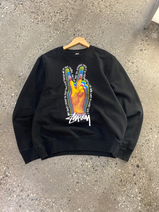 (XL) Stussy Peace Crewneck