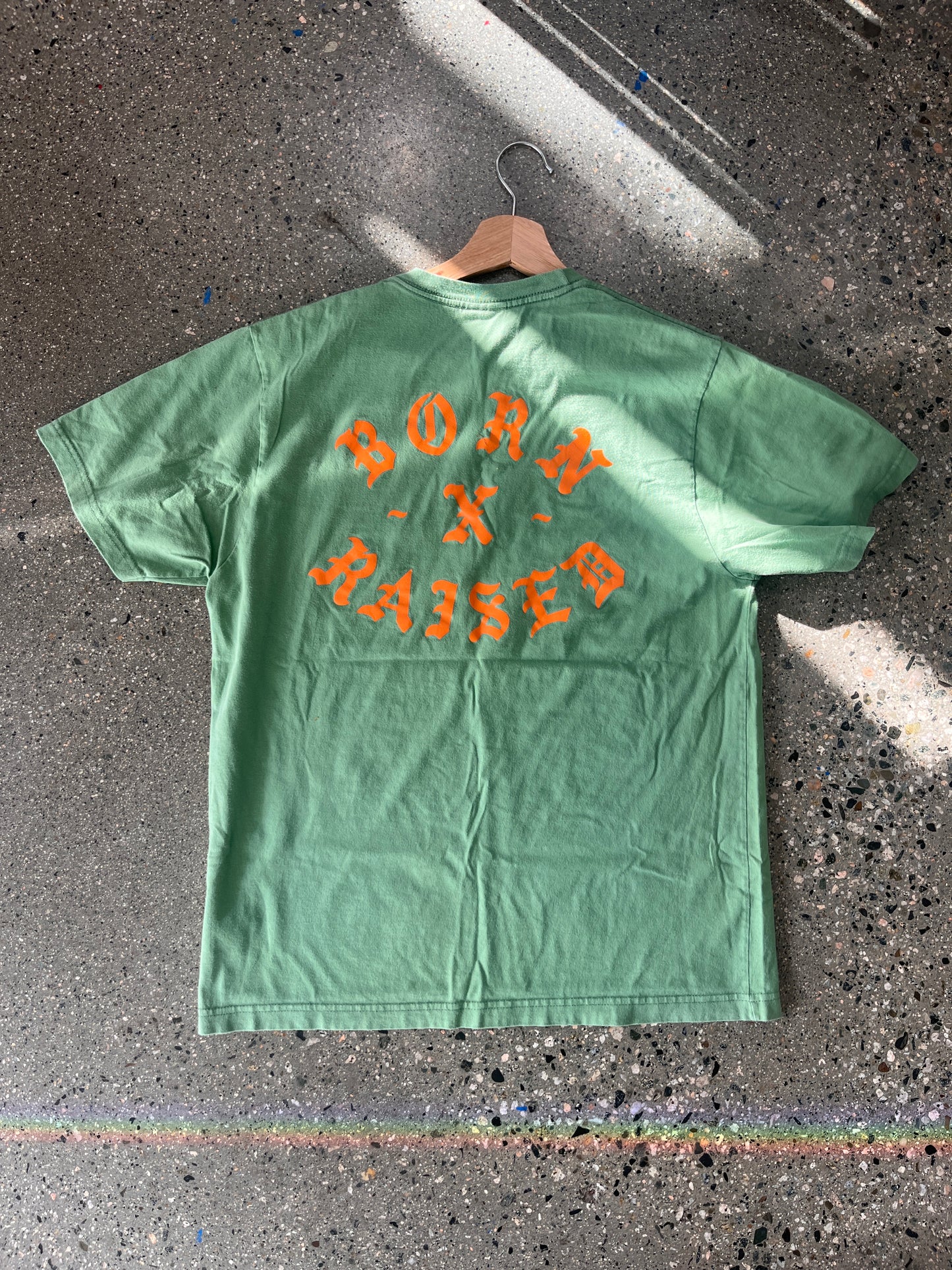 (L) Born x Raised Green Tee