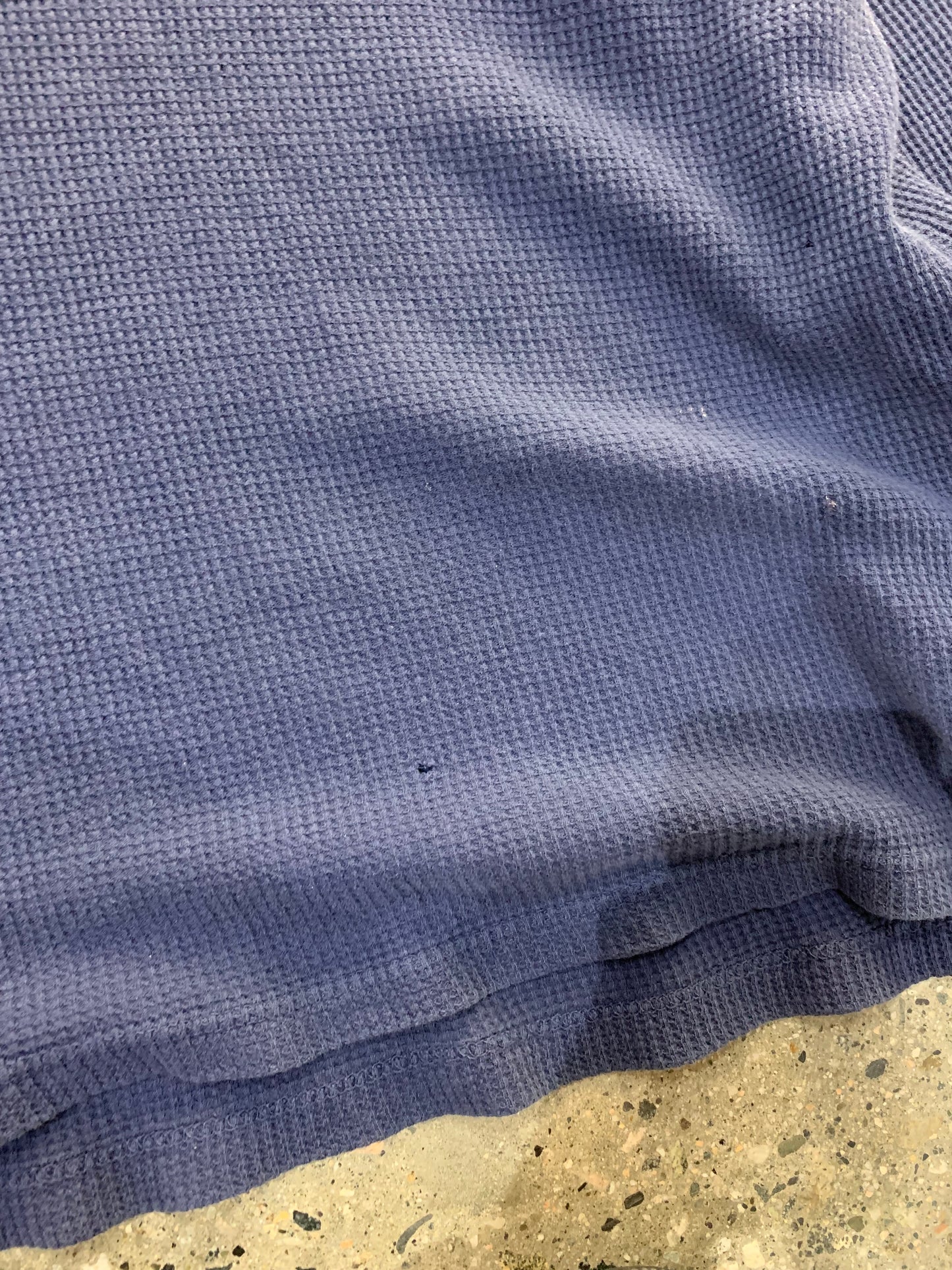 (XL/2X) 00's Harley Blue Waffle-knit Sweater