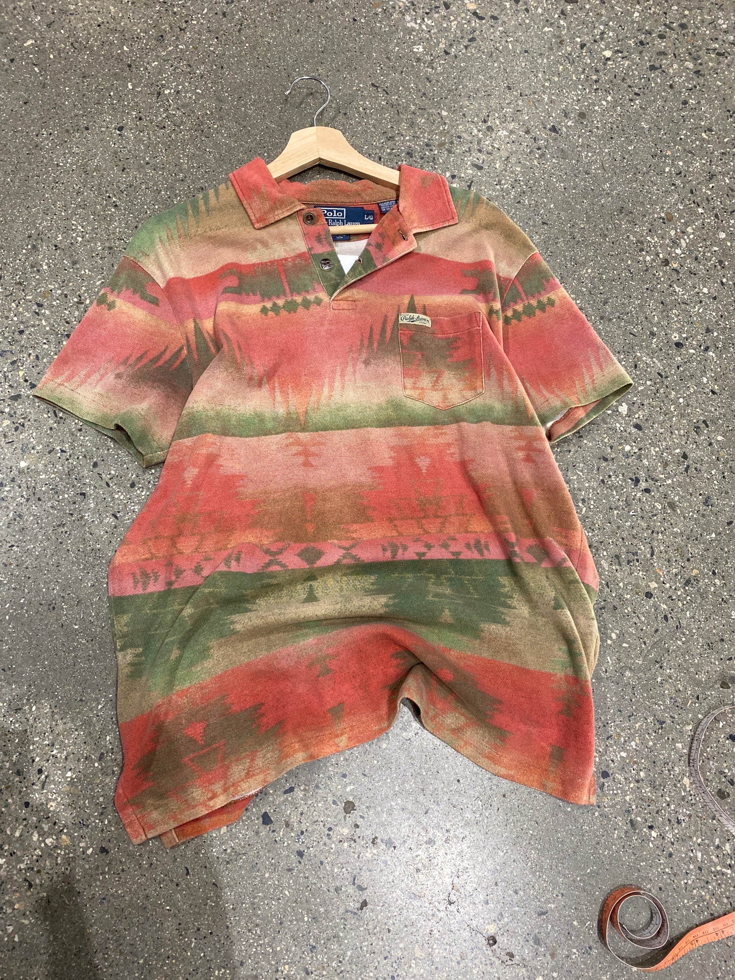 (L) Dyed Polo Shirt