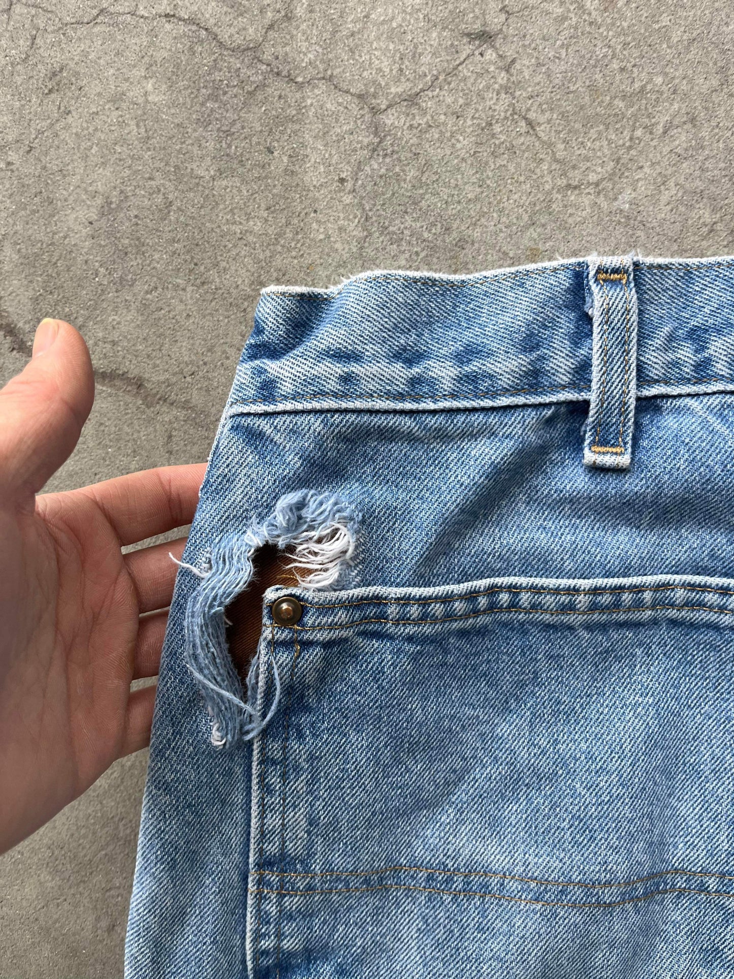 (33”) Carhartt Doubleknee Blue Denim