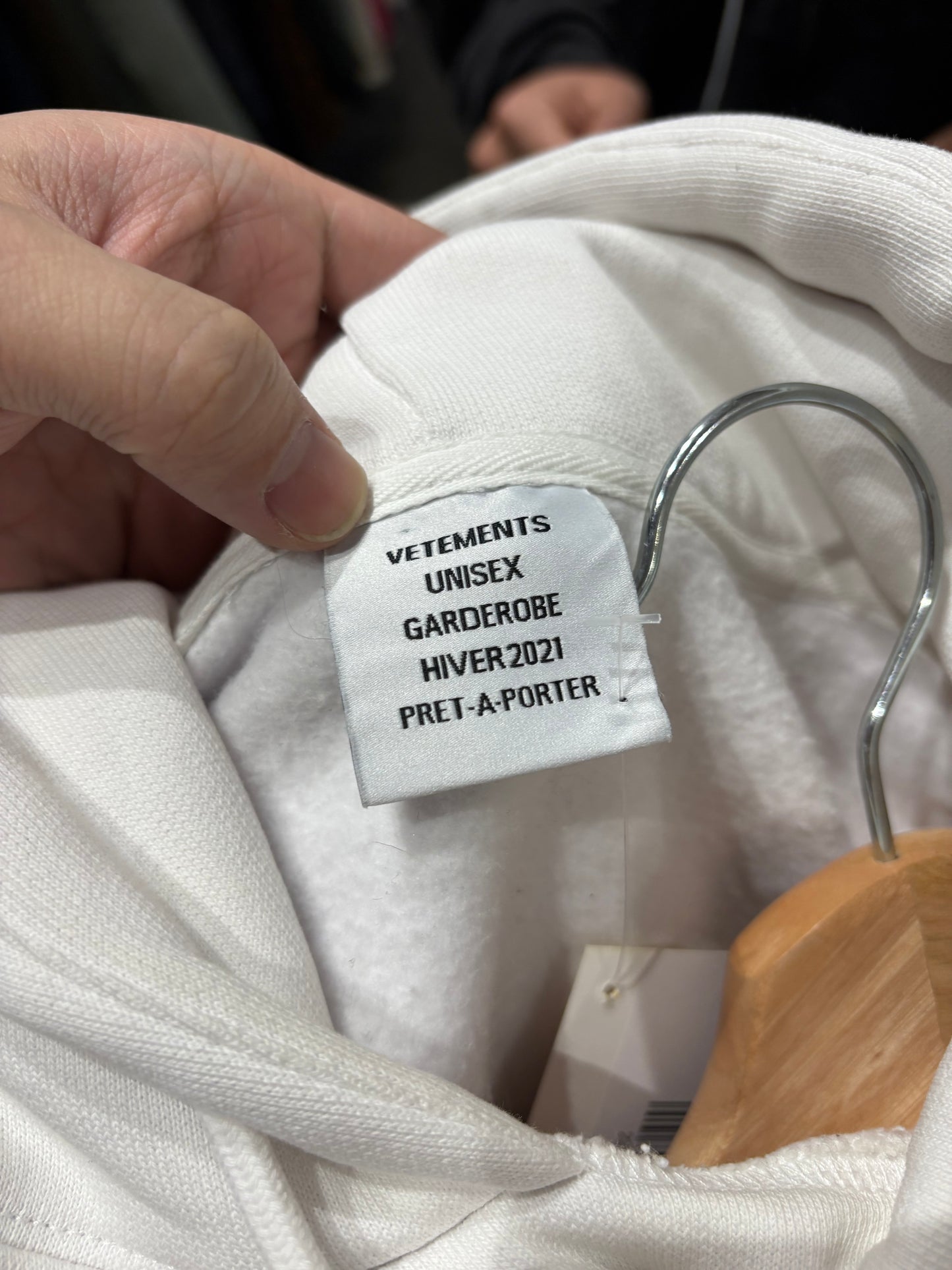 (Womens L) Vetements Cropped Euphoria Hoodie