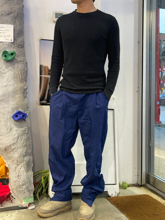 (XL) 1990s nike navy windbreaker pants ( as is )