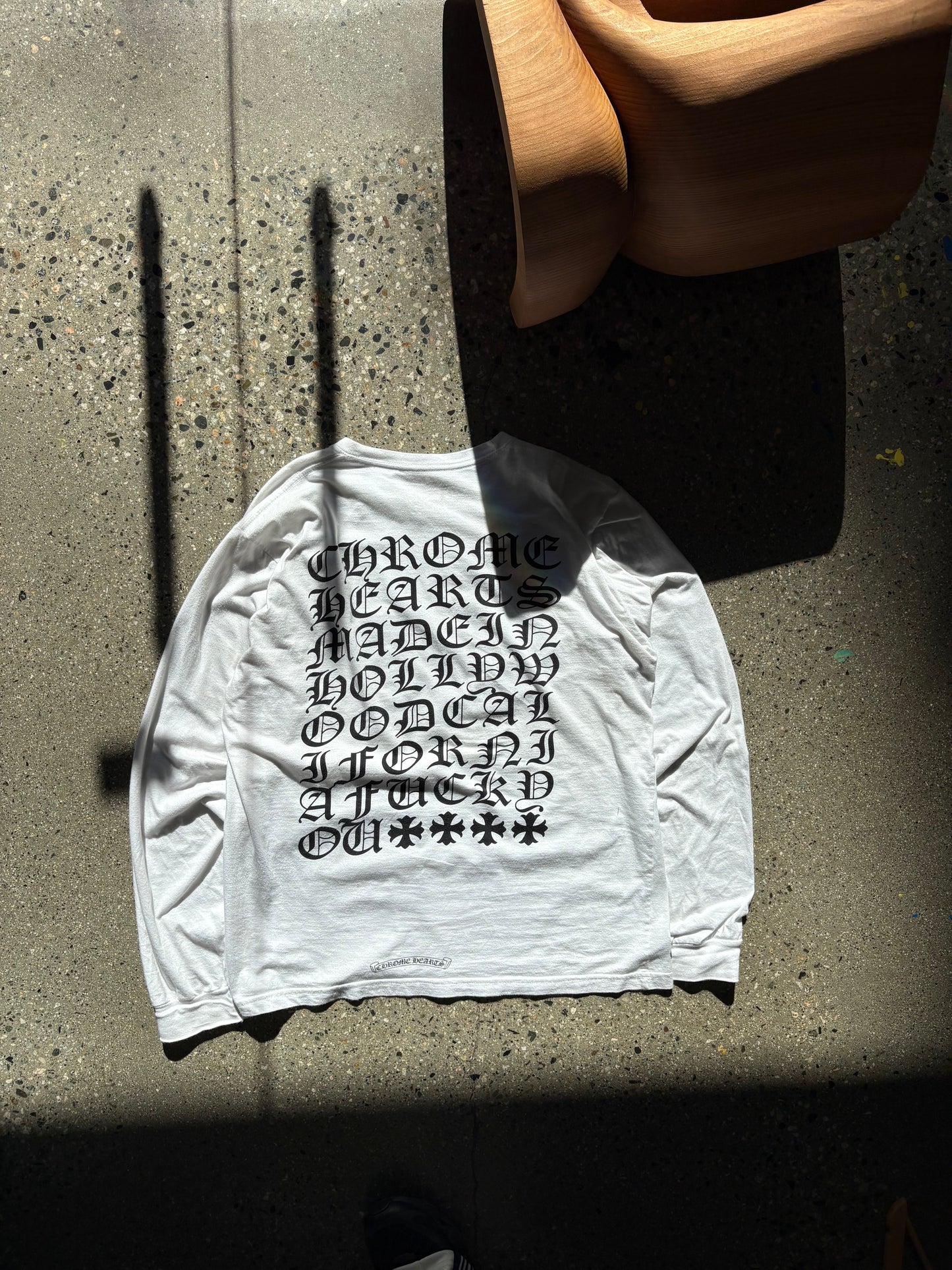 (L) 2000s Chrome Hearts LS White