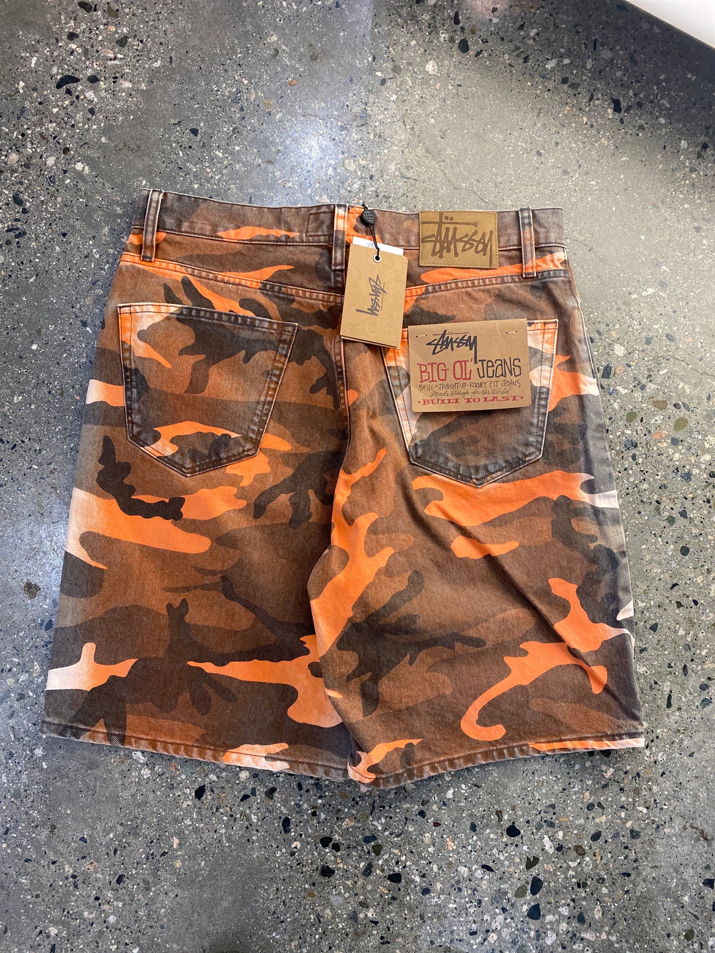 (30”) BNWT Stussy Dyed Camo Jorts