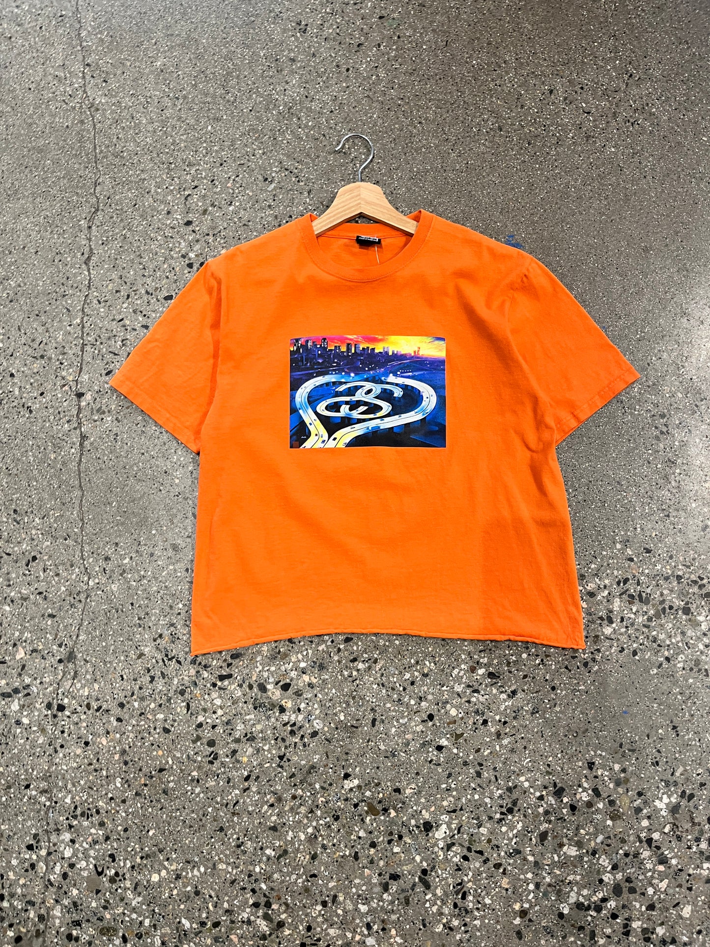 (M) Stussy Orange Highway Tee