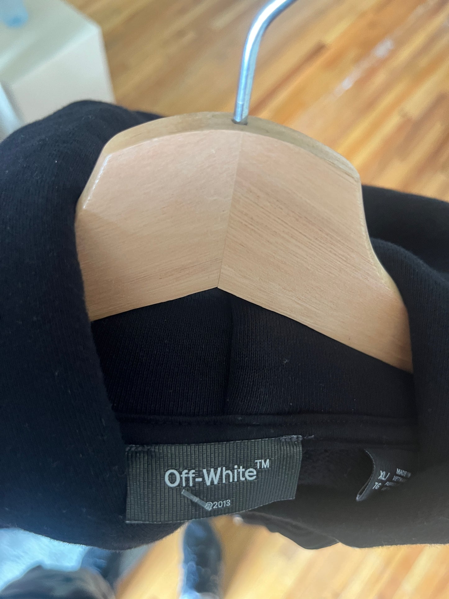 (XL) Offwhite Script Hoodie Pullover