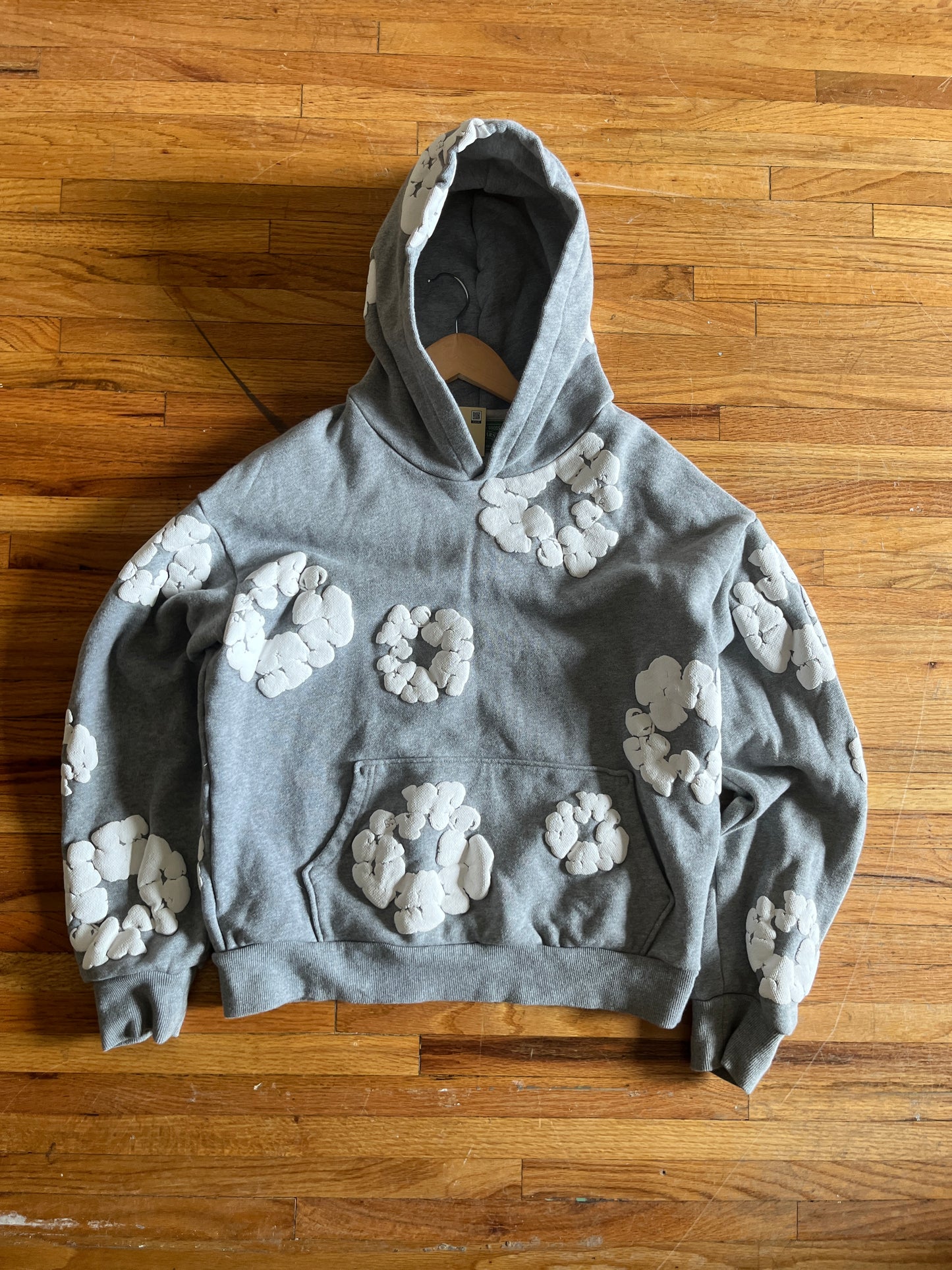 (L) Grey Denim Tears Hoodie