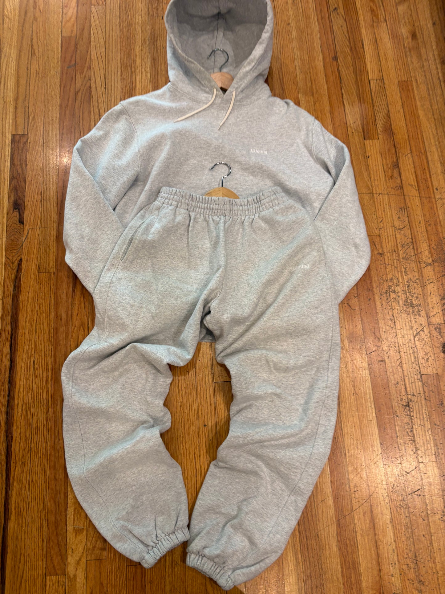 (M) JJJOUND Hoodie Sweatpants Set - Grey