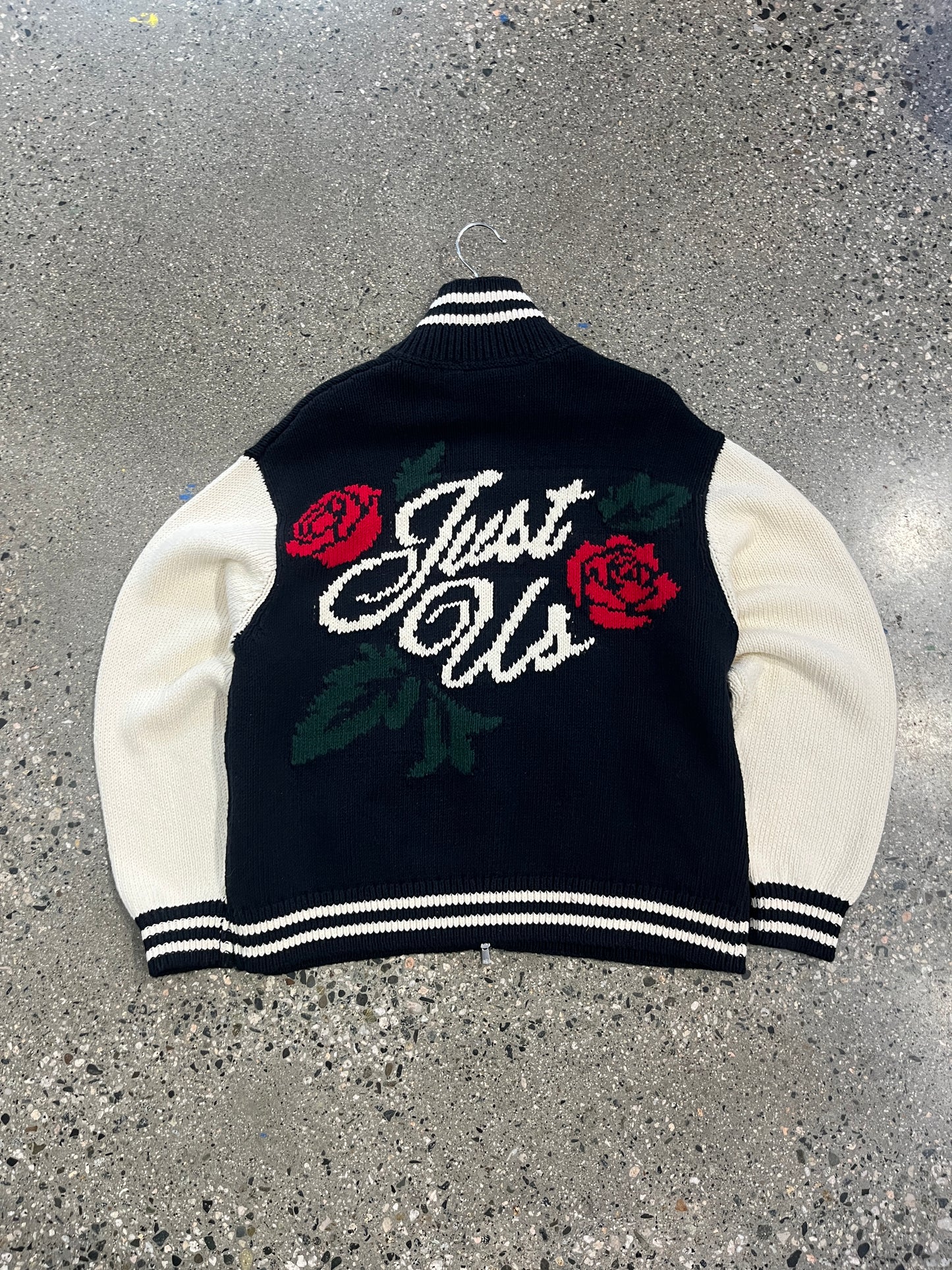 (M) Kith Wyona Full Zip Varsity Sweater Knitted