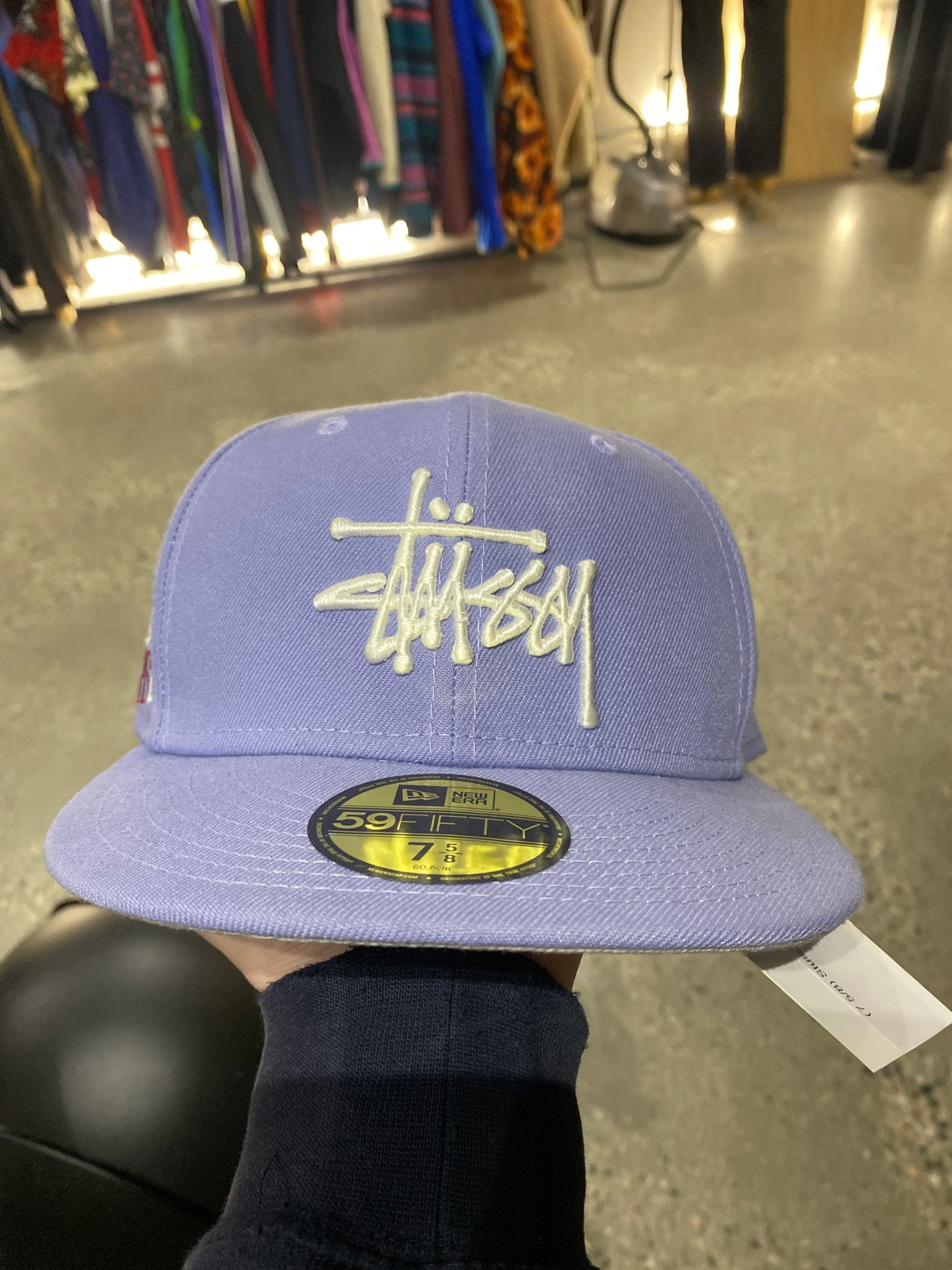 (7 5/8) Stussy Japan x New Era Lavender Fitted