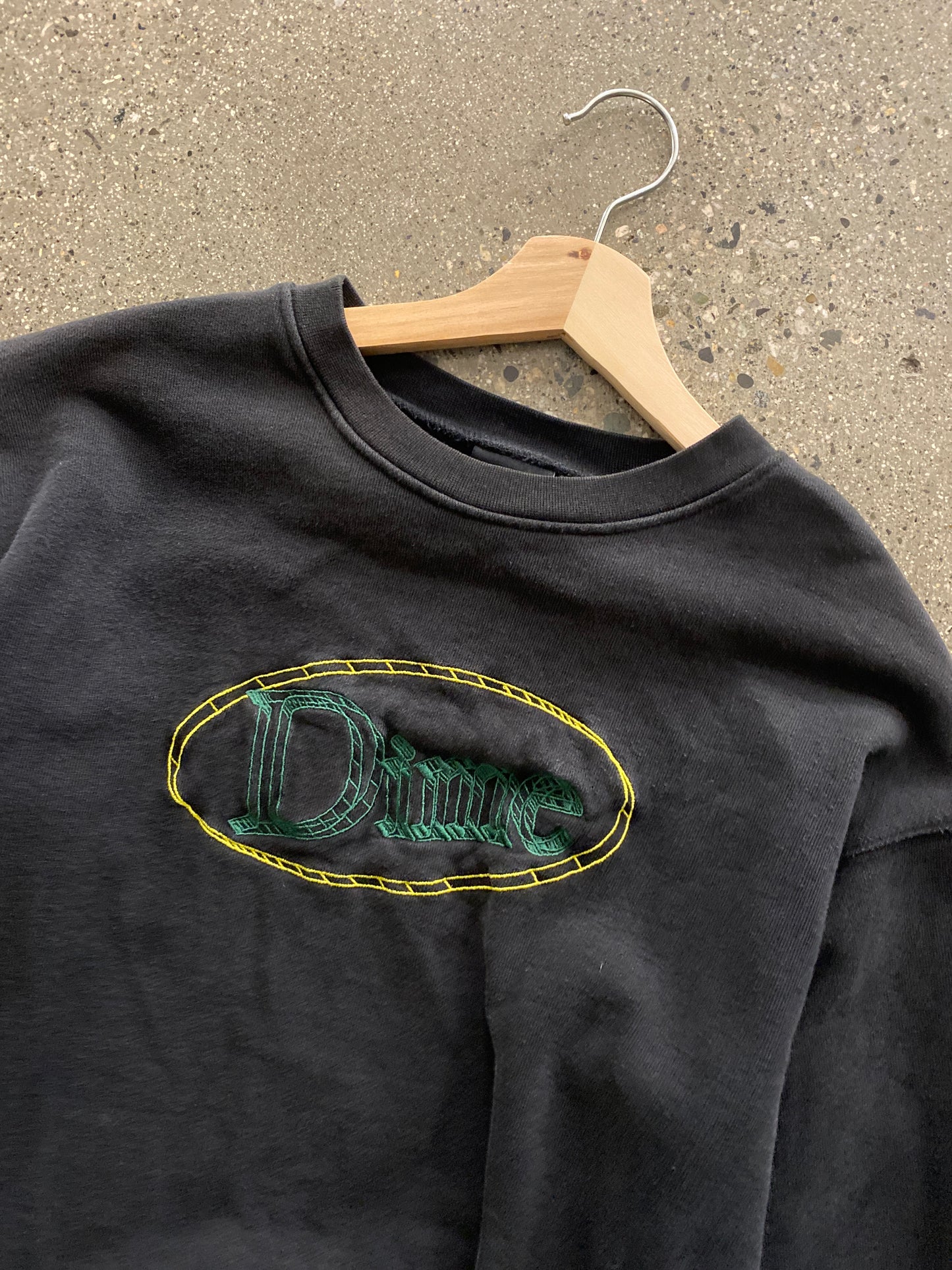 (s) Dime Black Crewneck