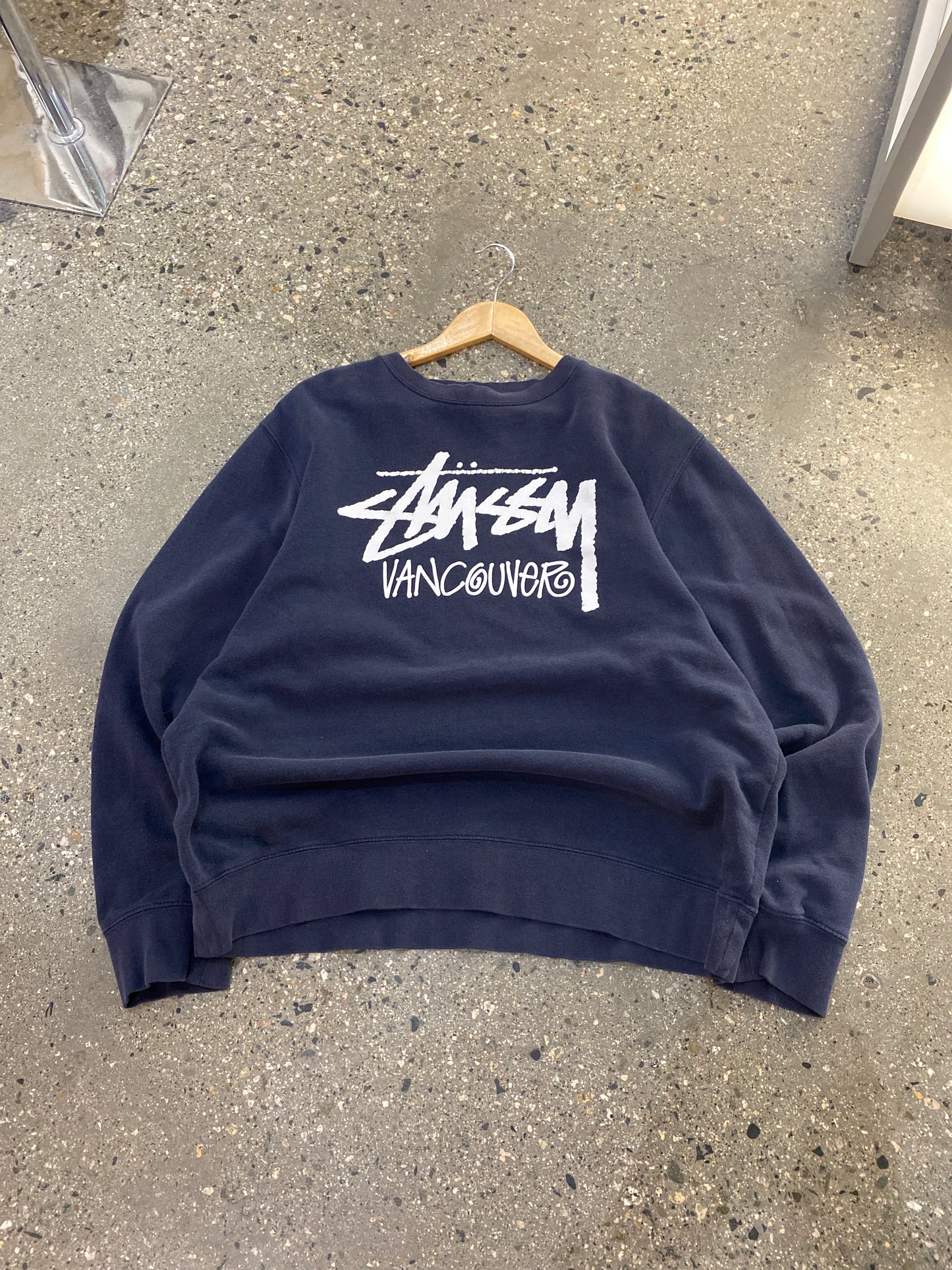 (XL) Stussy Vancouver Crewneck Navy