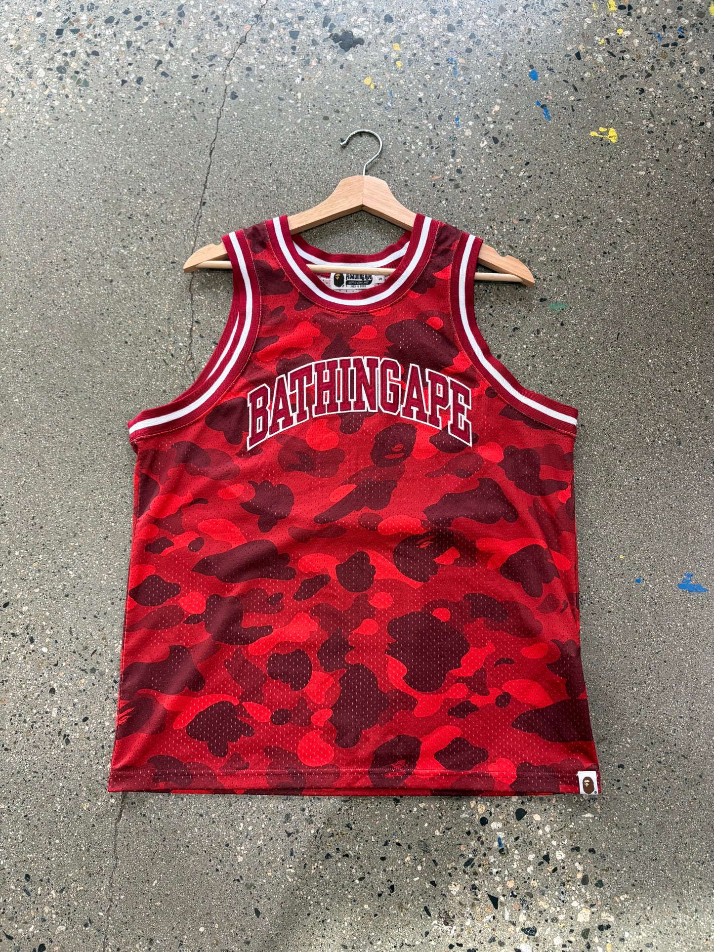 (S) Bape Camo Basketball Jersey