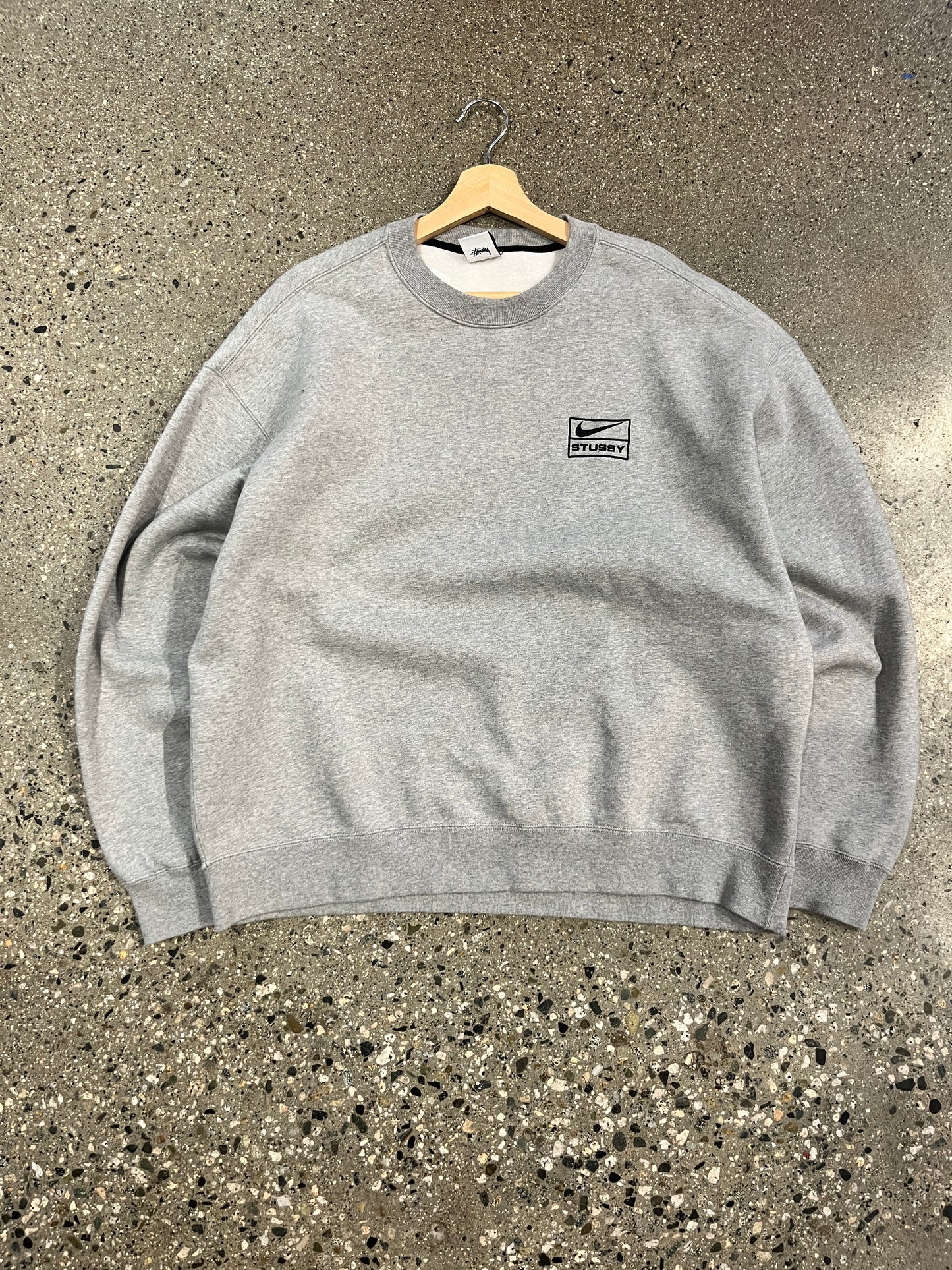 (L) Nike x Stussy Crewneck Grey