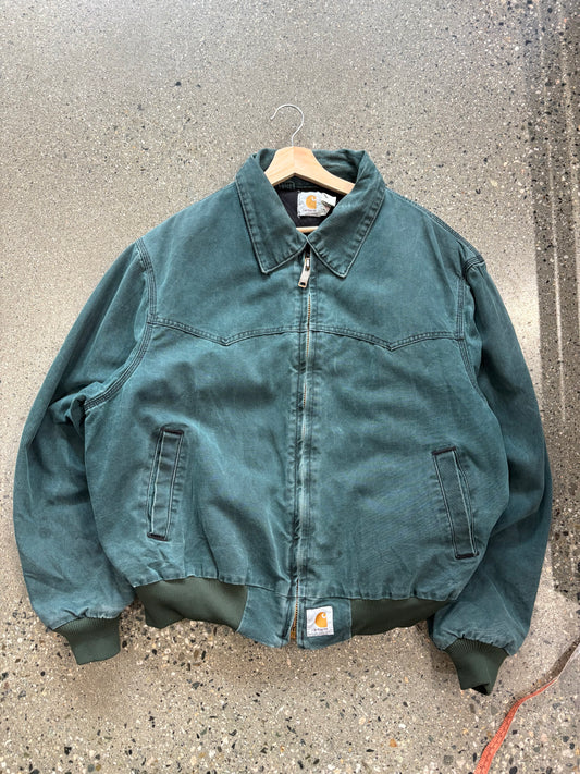(XL/2XL) Green Sunfaded Carhartt Sante Fe