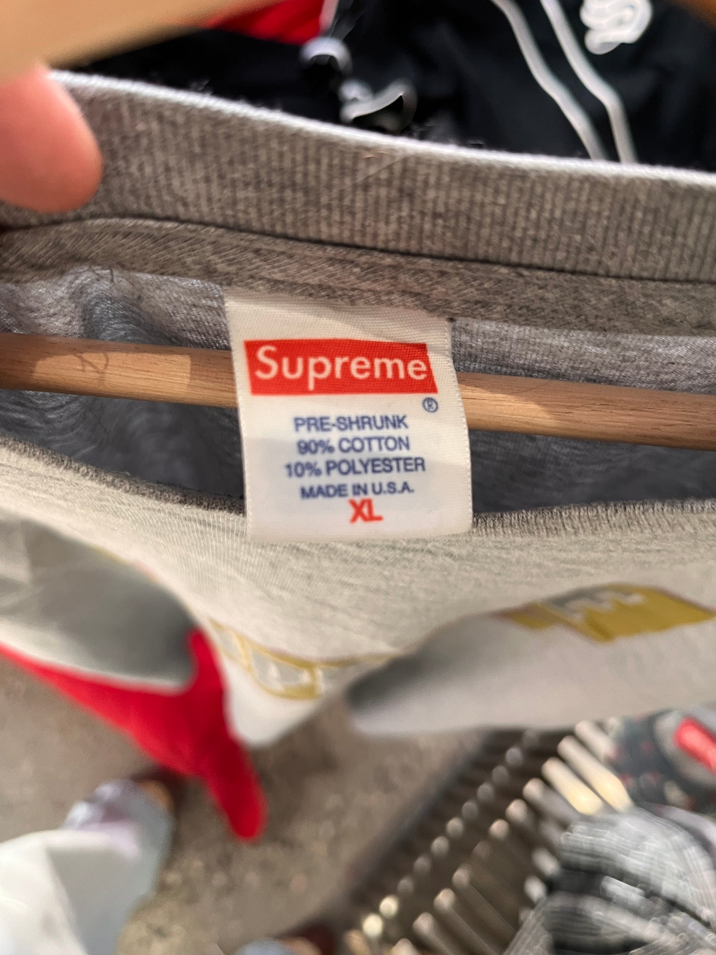 (XL) Supreme Yellow Logo Tee