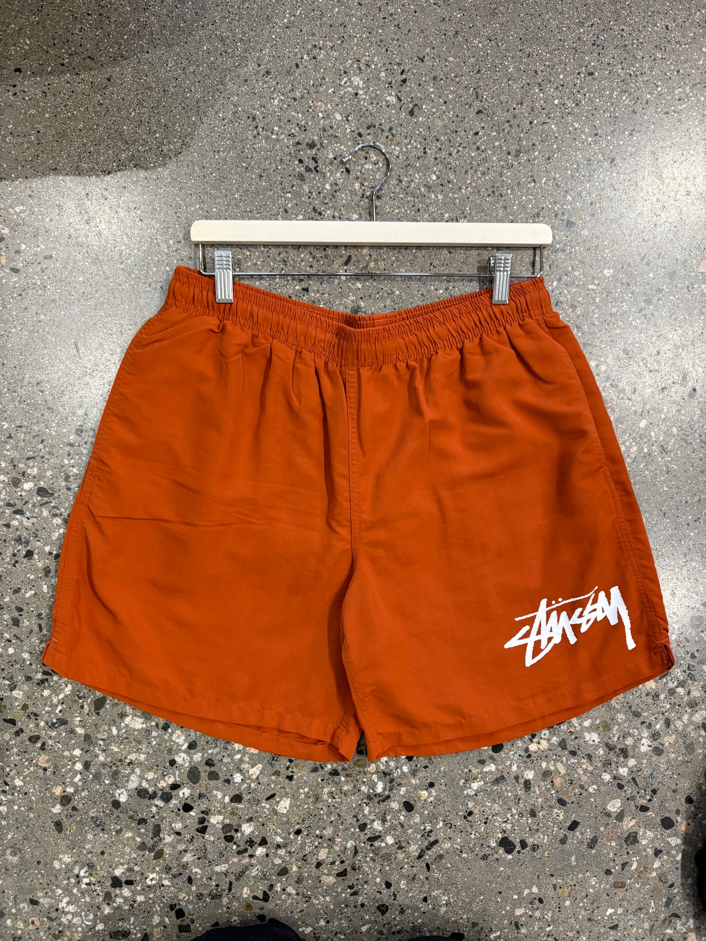 (M) Stussy Script Orange Short