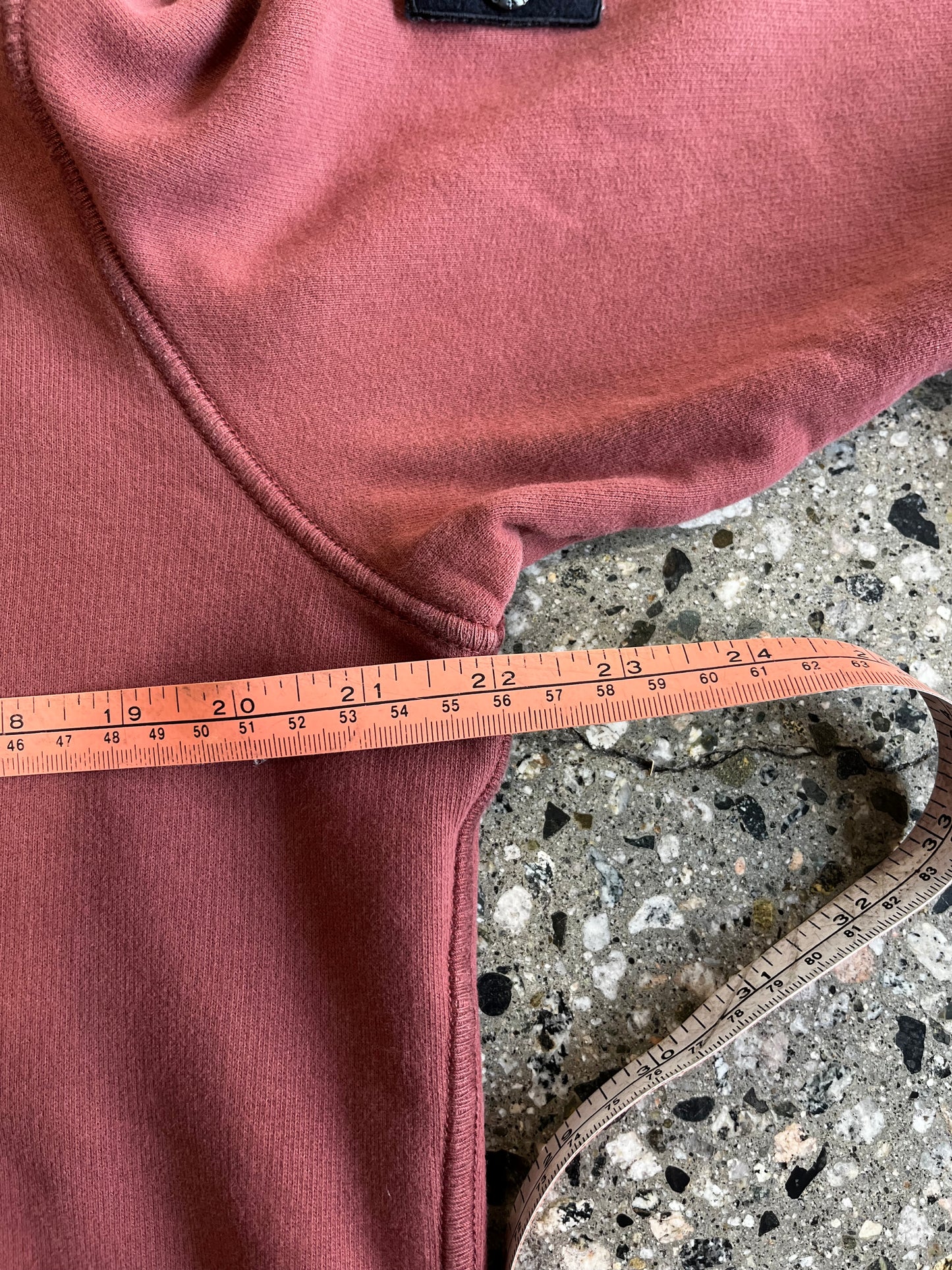 (M) Stone Island Burgundy Hoodie