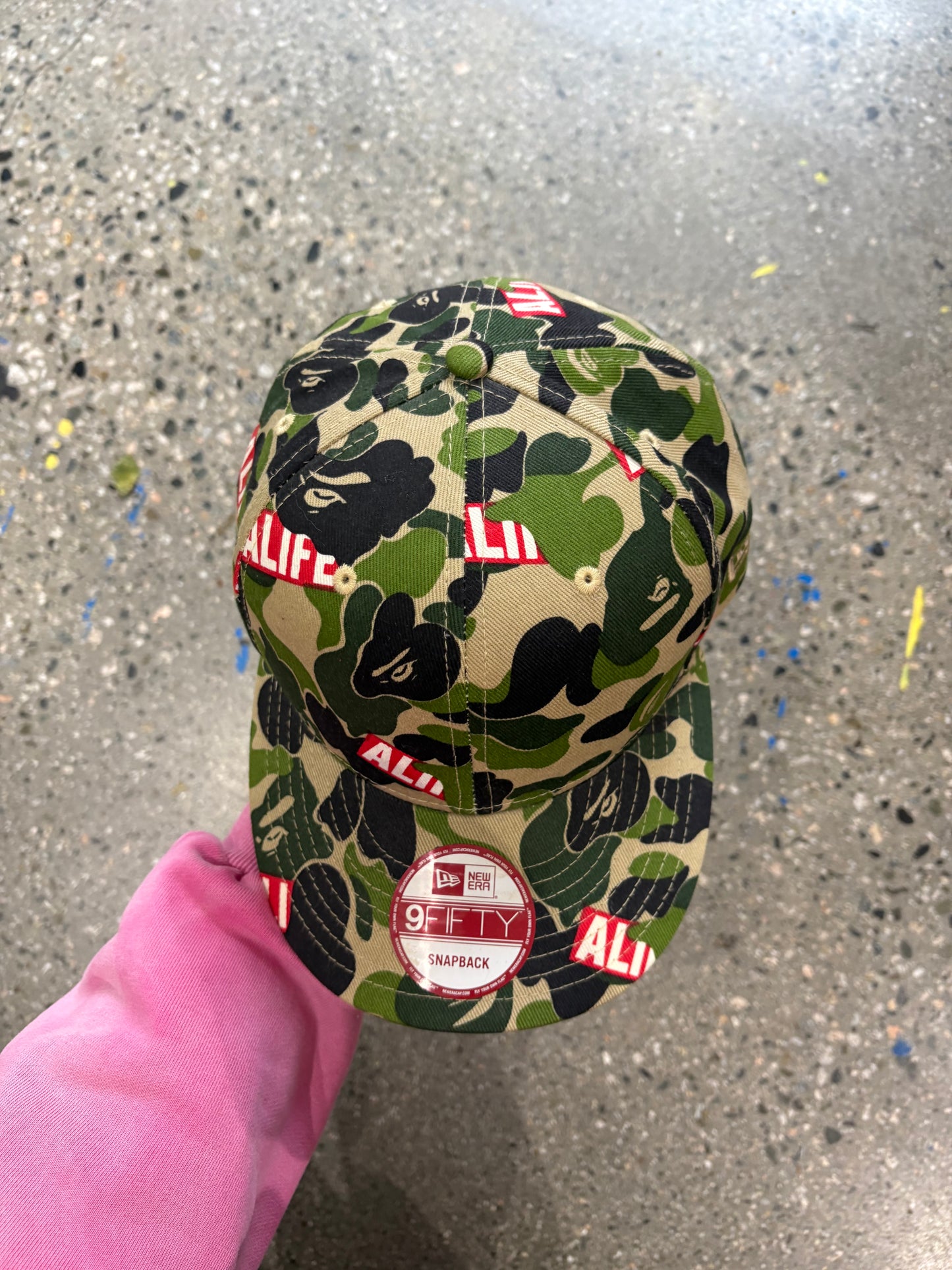 (OS) alife x bape x new era trucker