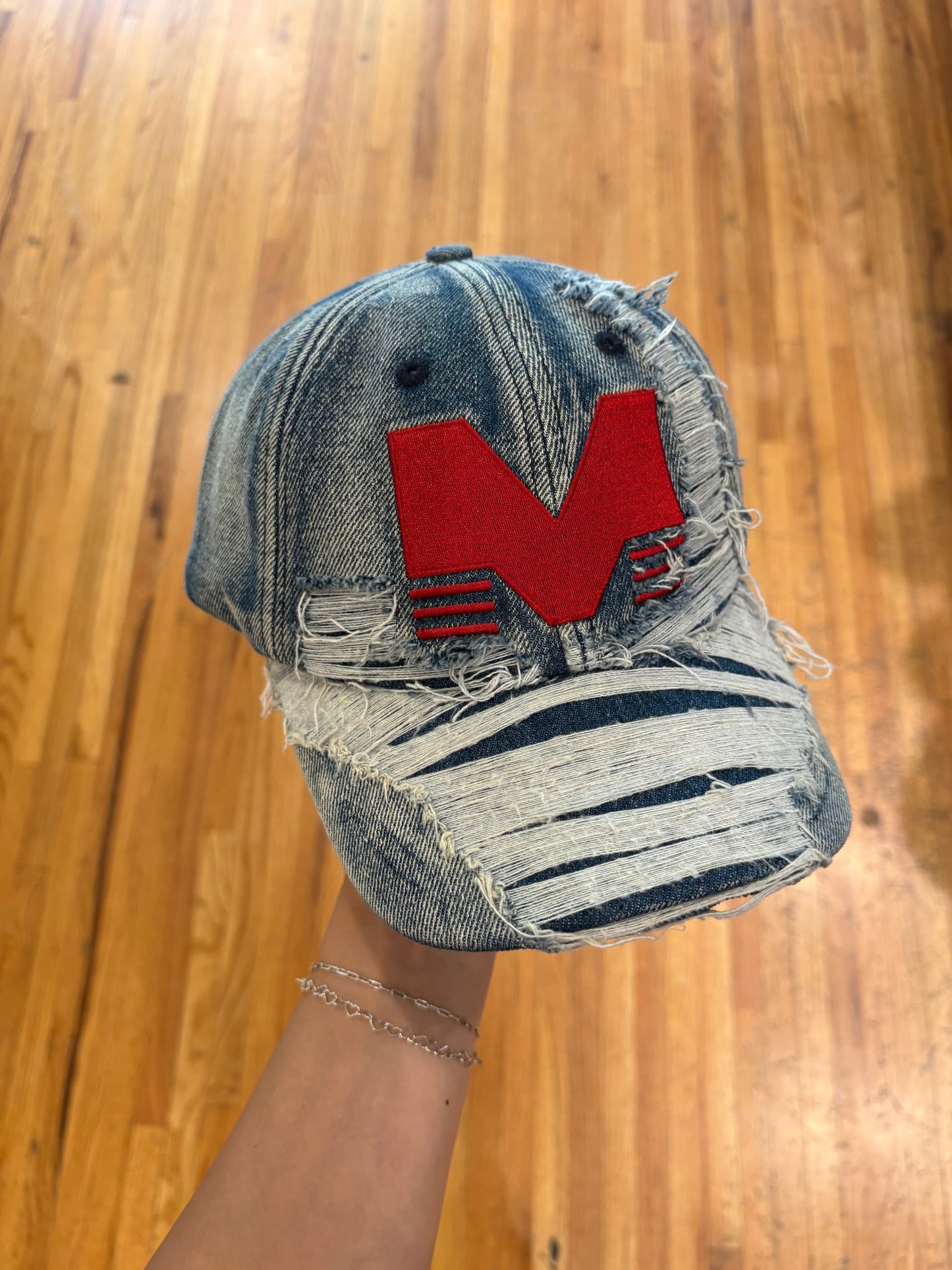 (OS) Mowalola Mind Game Distress Cap
