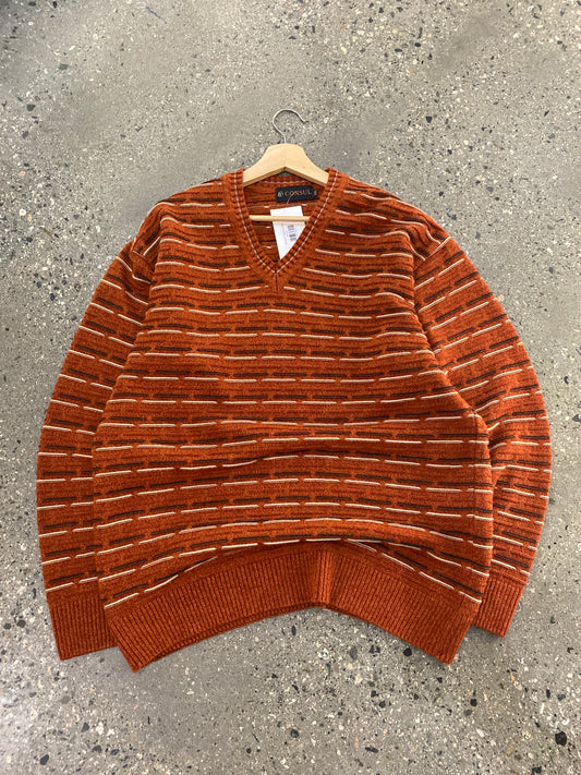 (2X) Striped Texture Knit