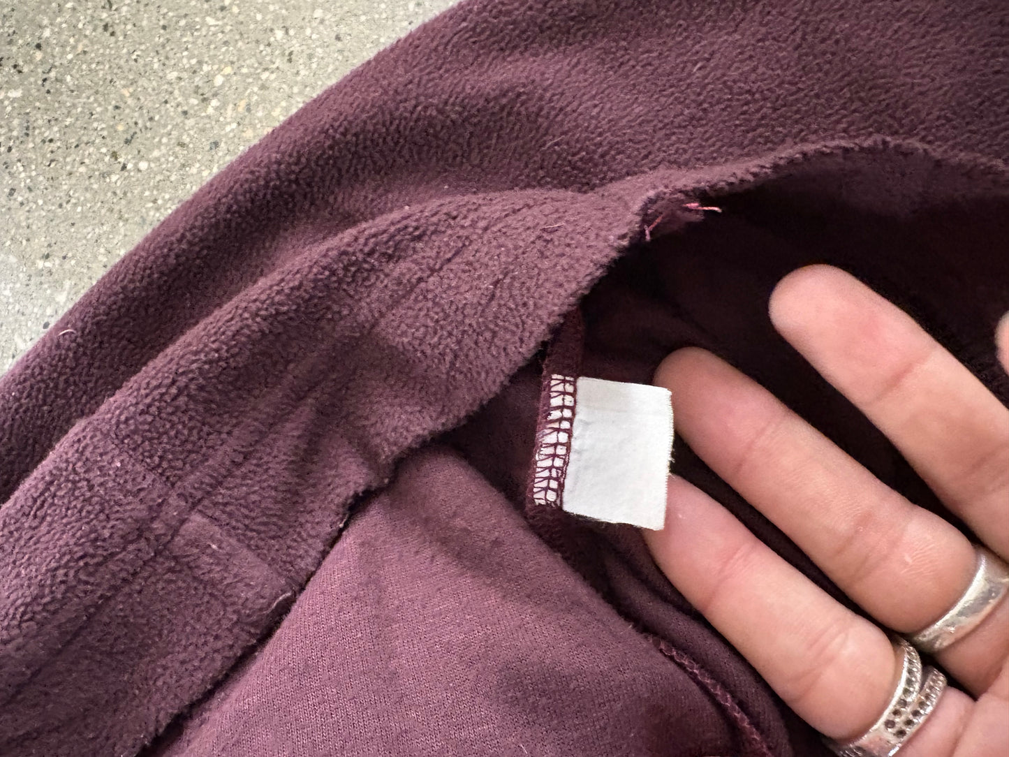 (S/M) 90s YSL fleece Q zip