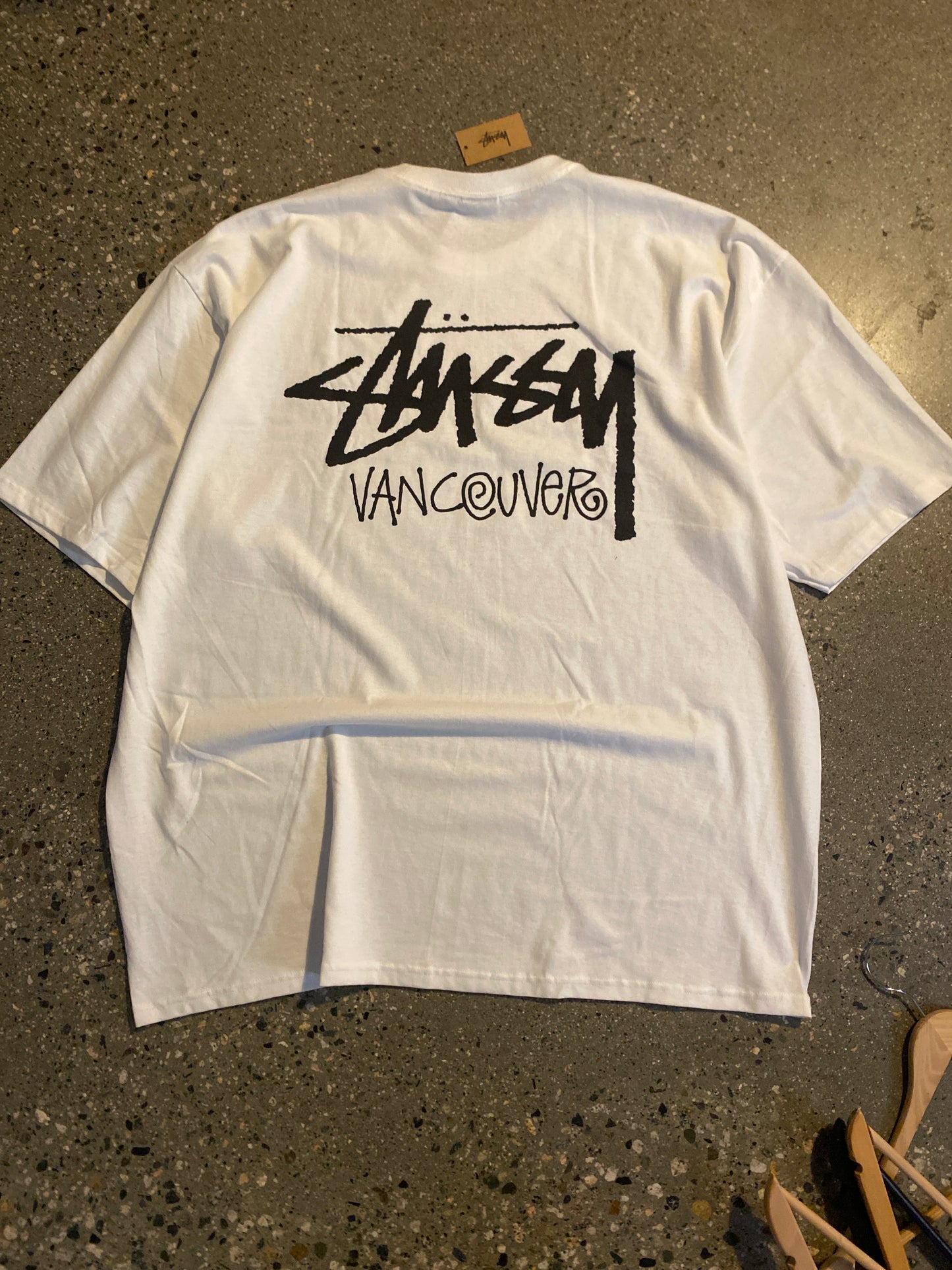 (2X) BNWT Stussy Vancouver Tee ( tear on shoulder )