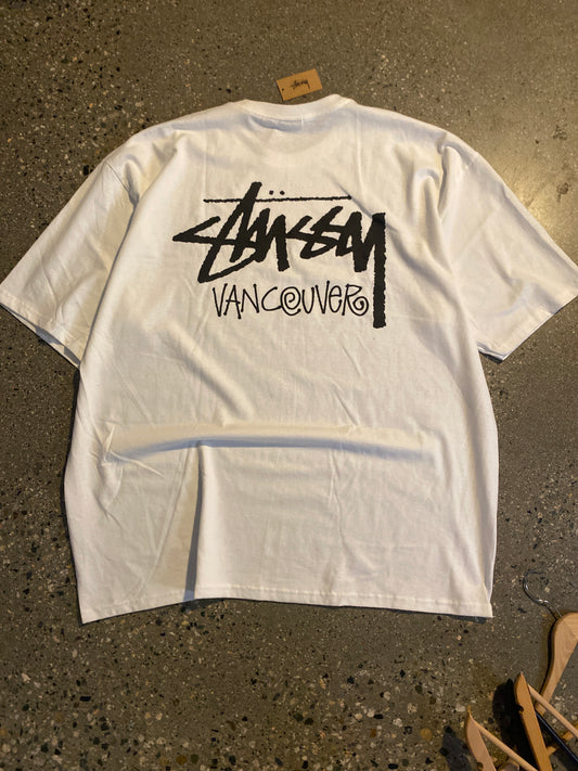 (2X) BNWT Stussy Vancouver Tee ( tear on shoulder )