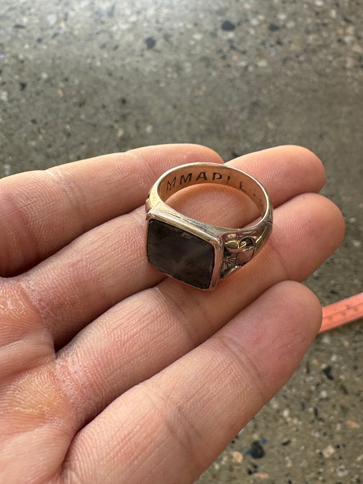 (Sz11) Silver .925 Maple Blue Pietersite
