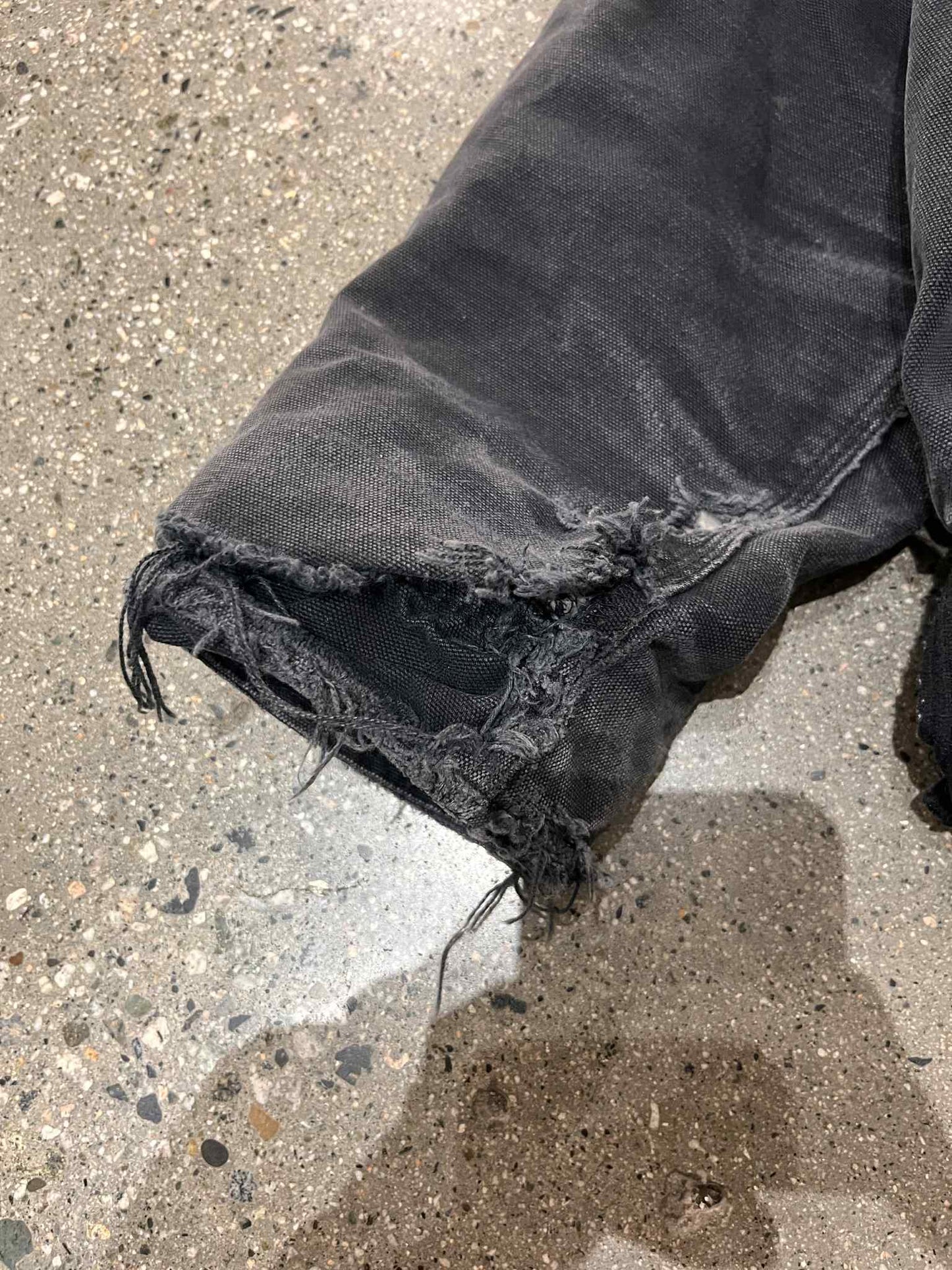 (XL) Black Carhartt Utility Hooded Jkt ( No Zipper Pull)