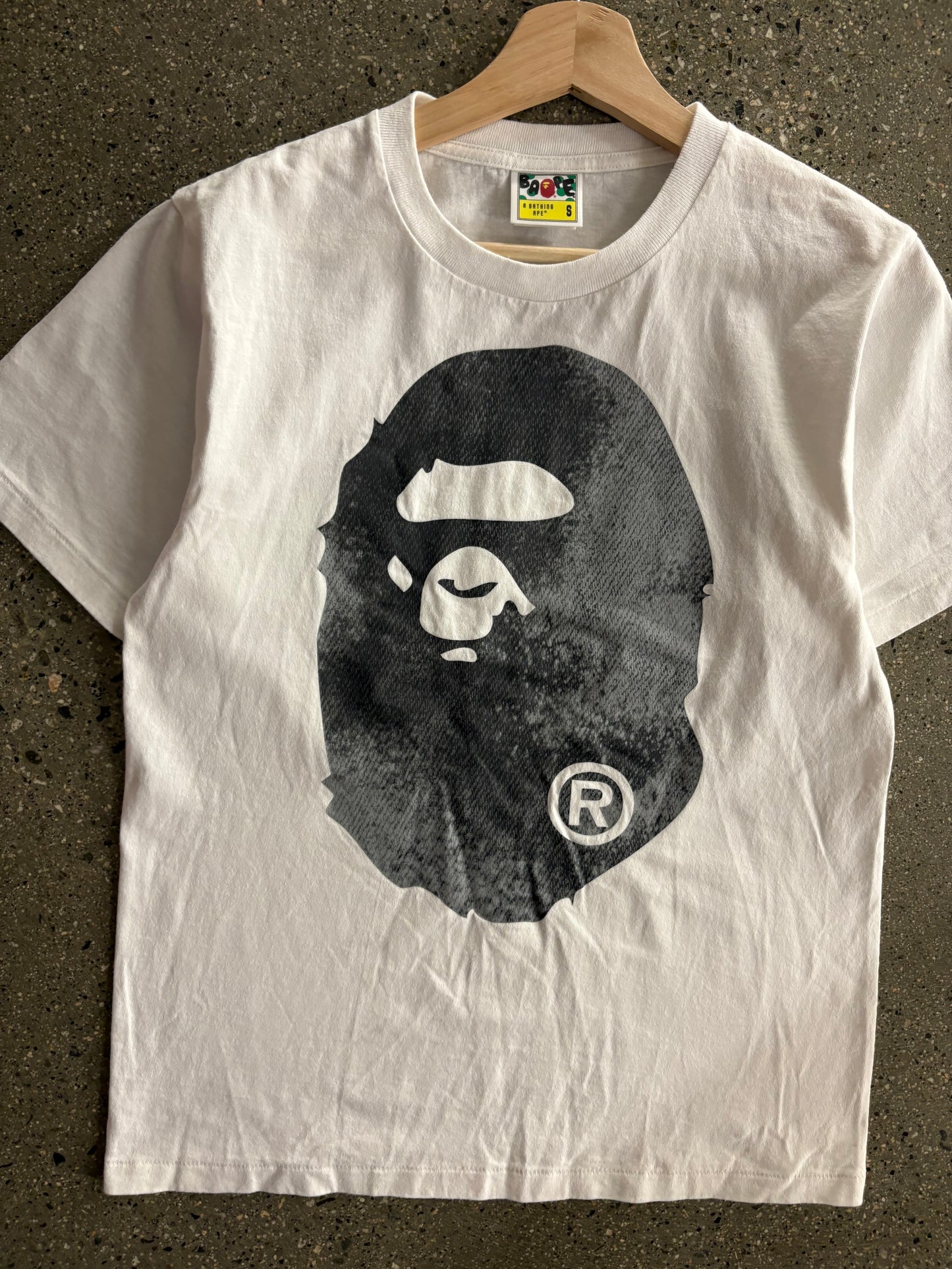 (S) Bape High Tone Bleach Tee Head
