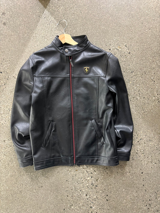 (S/M) Vintage Ferrari Emporio Leather Jkt