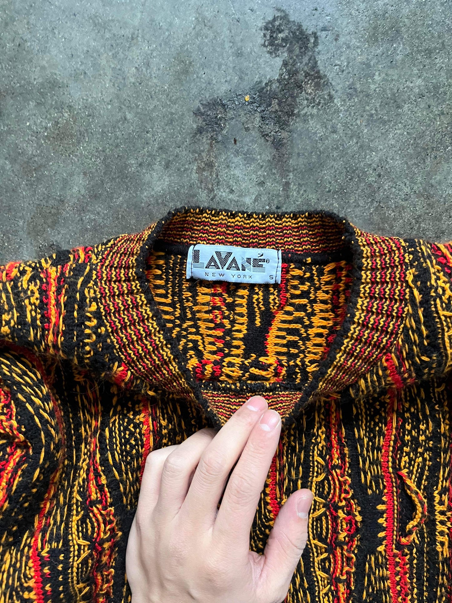 (S/M) 90’s Lavane 3D Texture Knit