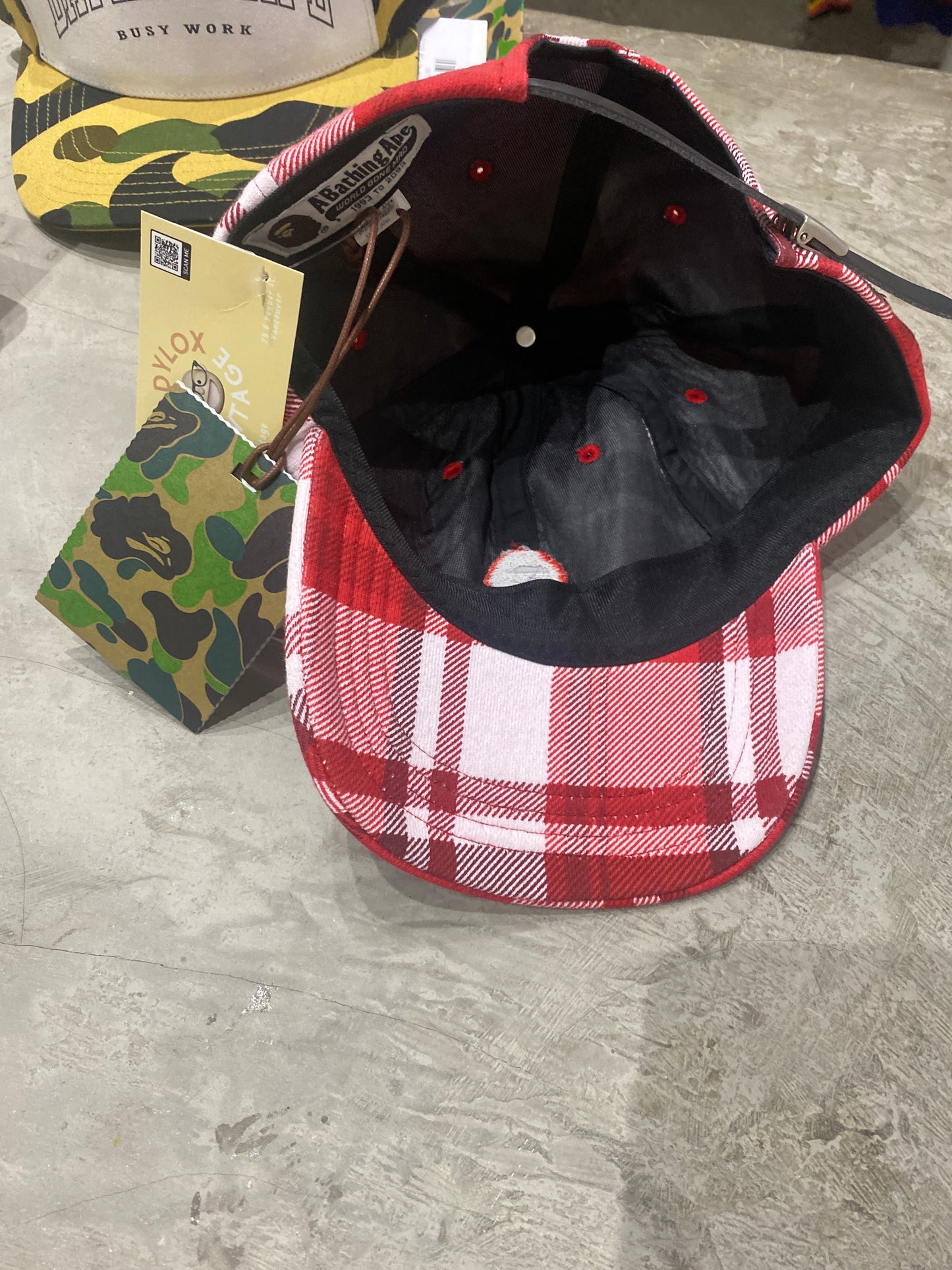 (OS) Bape Check Hat BNWT