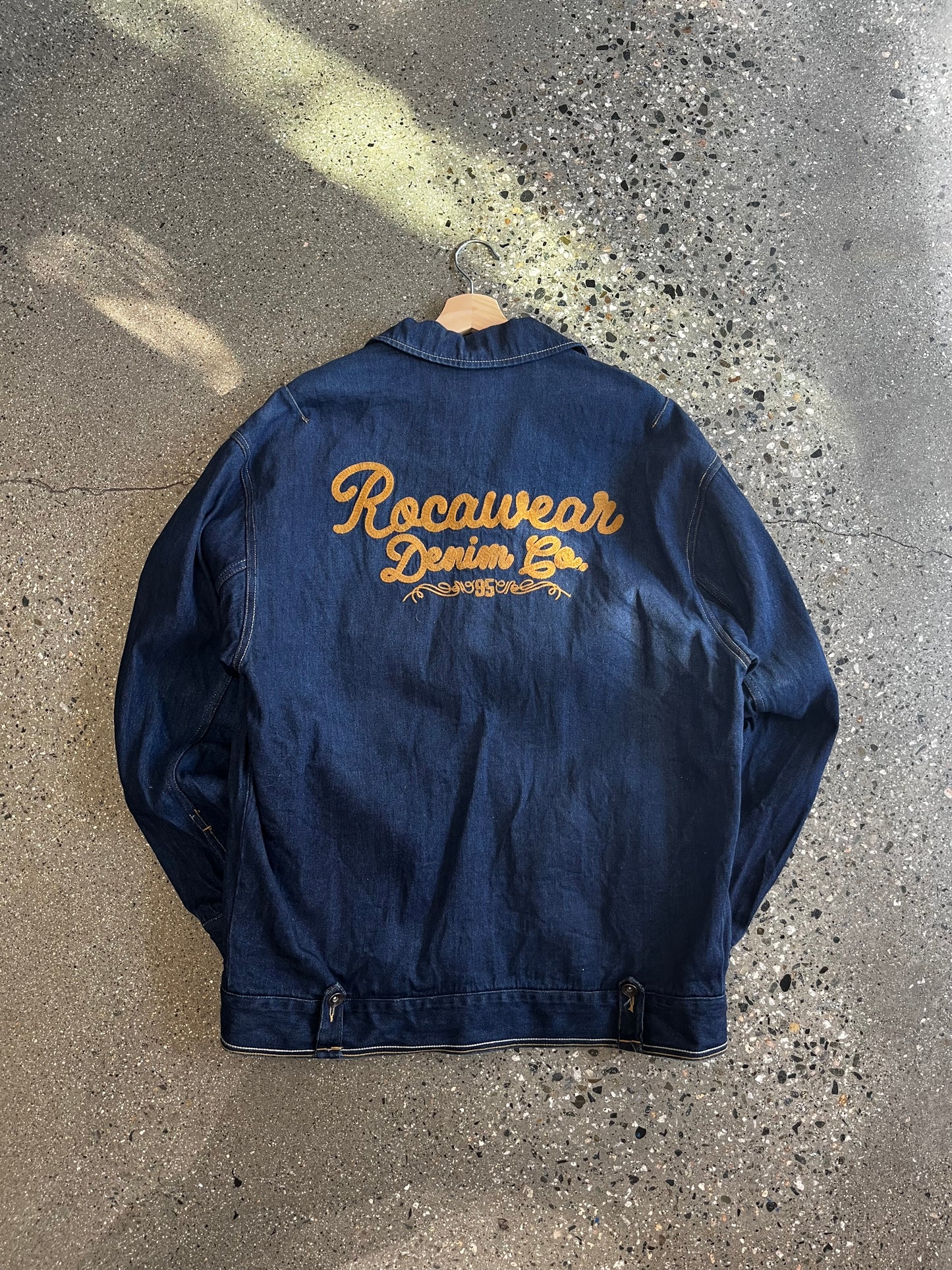 (L) Rocawear Raw Denim Jacket
